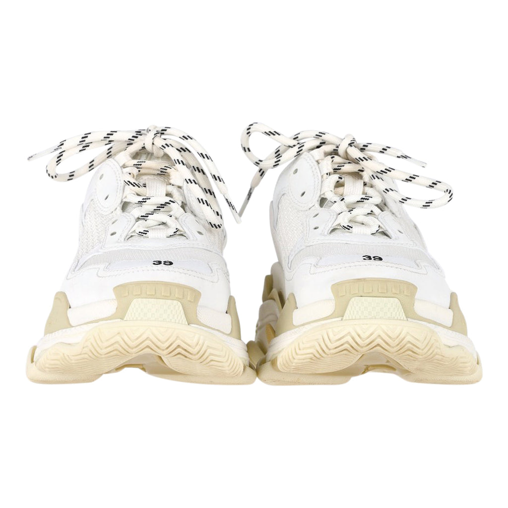 Women's Balenciaga Triple S Sneakers in White Polyester