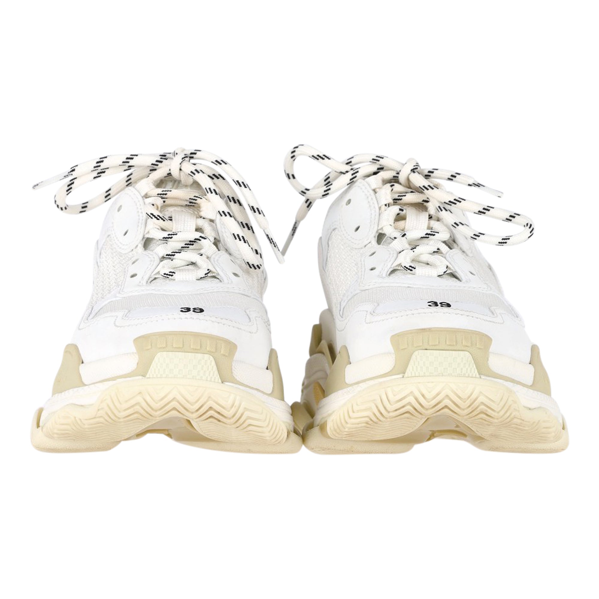Women's Balenciaga Triple S Sneakers in White Polyester