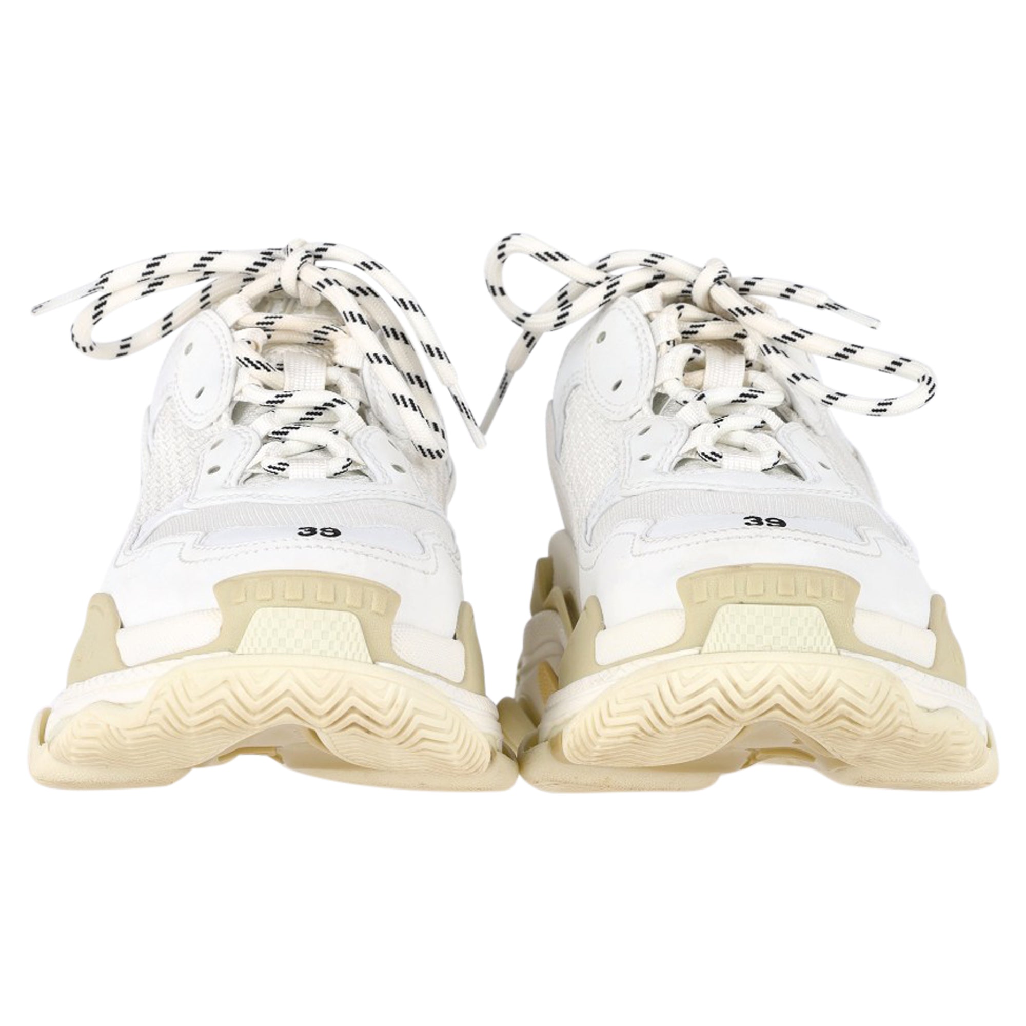 Women's Balenciaga Triple S Sneakers in White Polyester