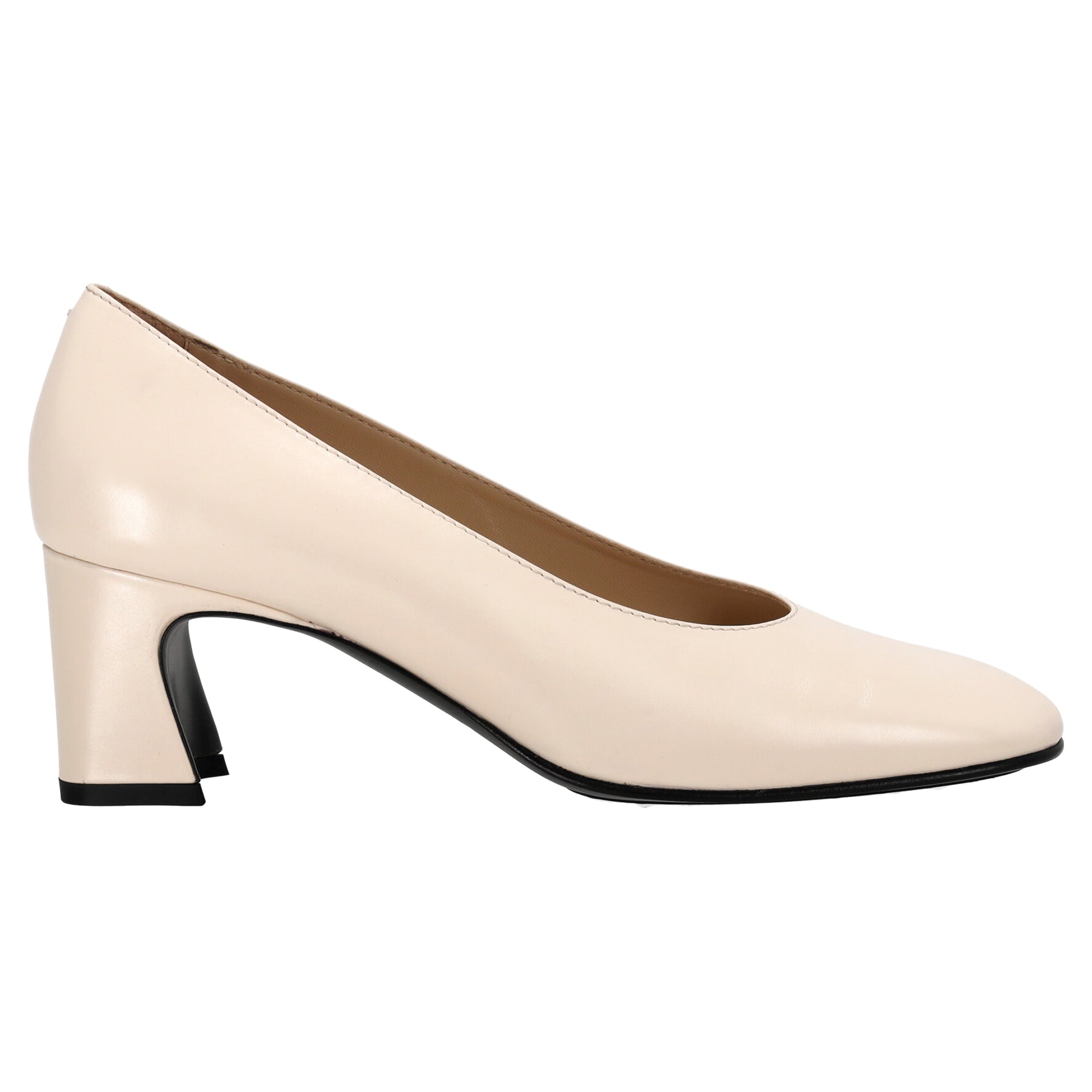 Women's Tod's Block Heel Pumps in White Leather