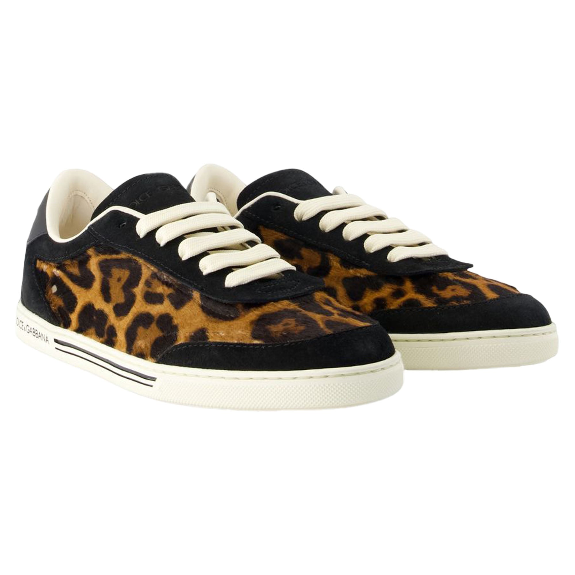 Women's Bassa Sneakers - Dolce&Gabbana - Leather - Black