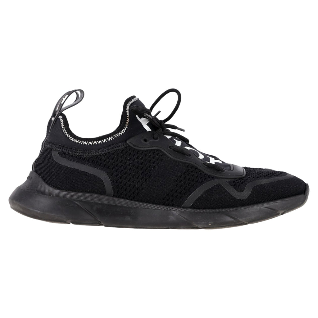 Men's Dior B21 Low Top Sneakers in Black Neoprene