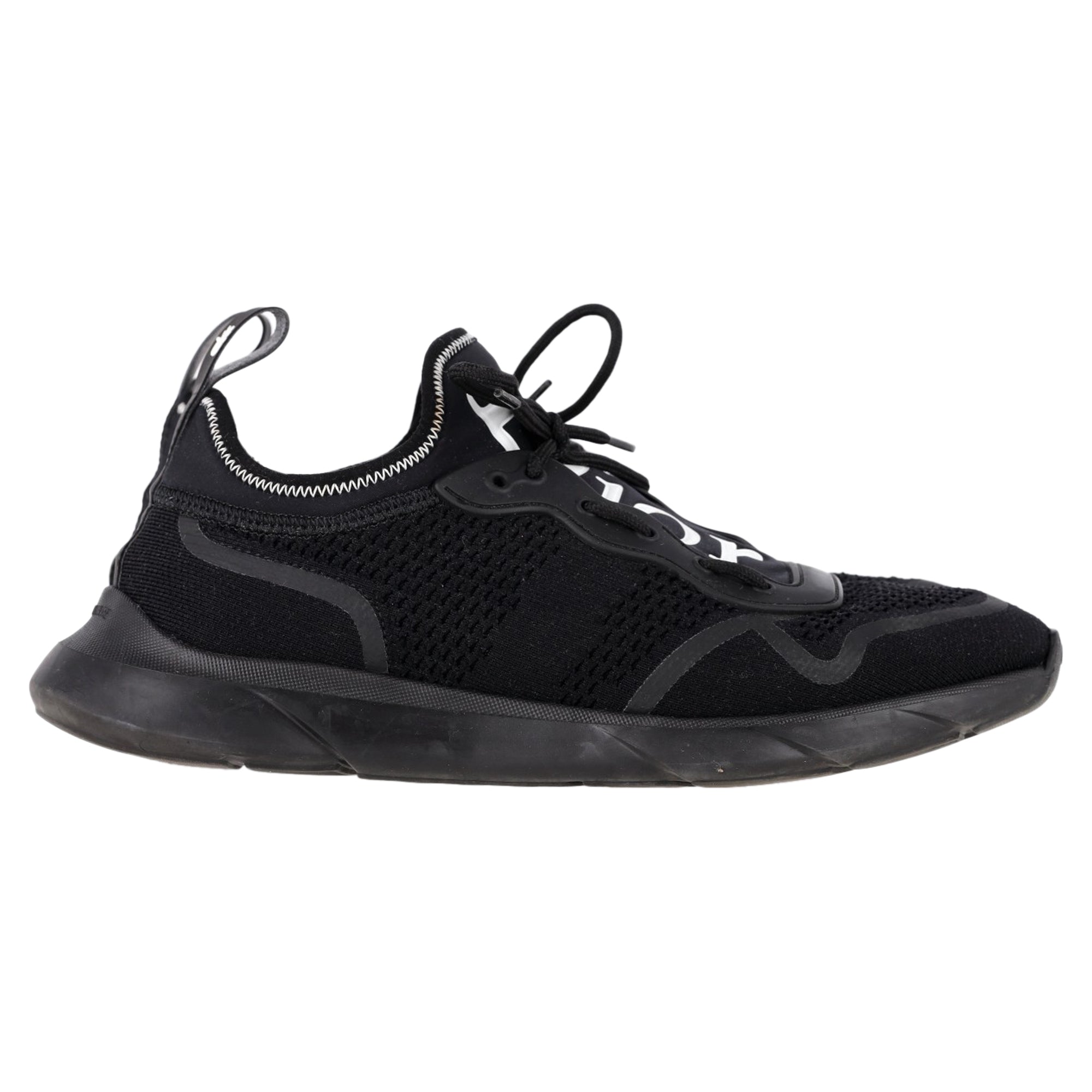 Men's Dior B21 Low Top Sneakers in Black Neoprene