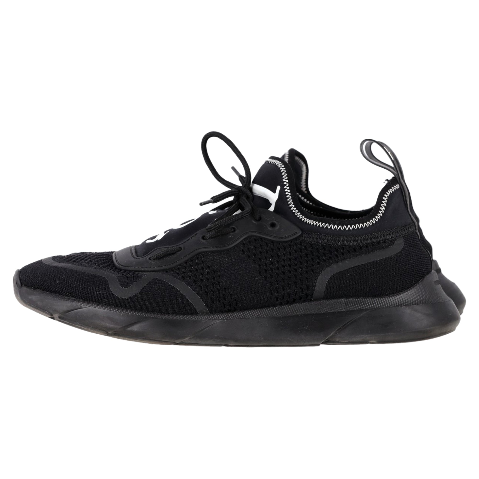 Men's Dior B21 Low Top Sneakers in Black Neoprene