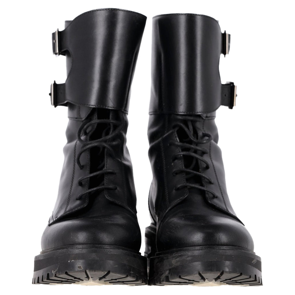 Dior D-Trap Ankle Boots in Black Leather