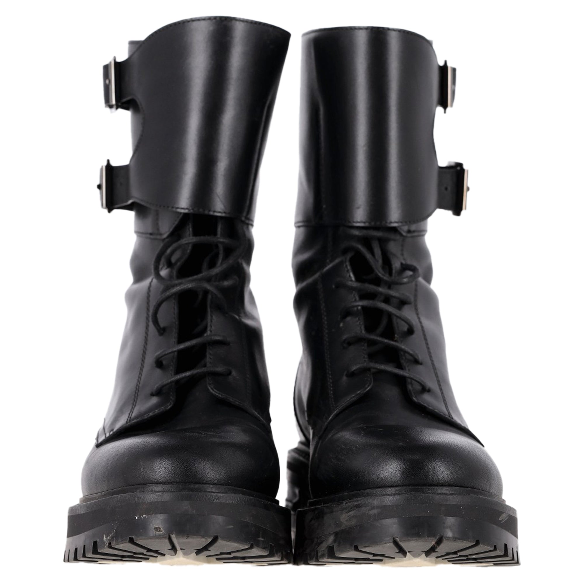Dior D-Trap Ankle Boots in Black Leather