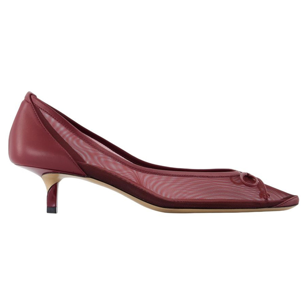 Women's Tourni B Pumps - Jacquemus - Leather - Burgundy