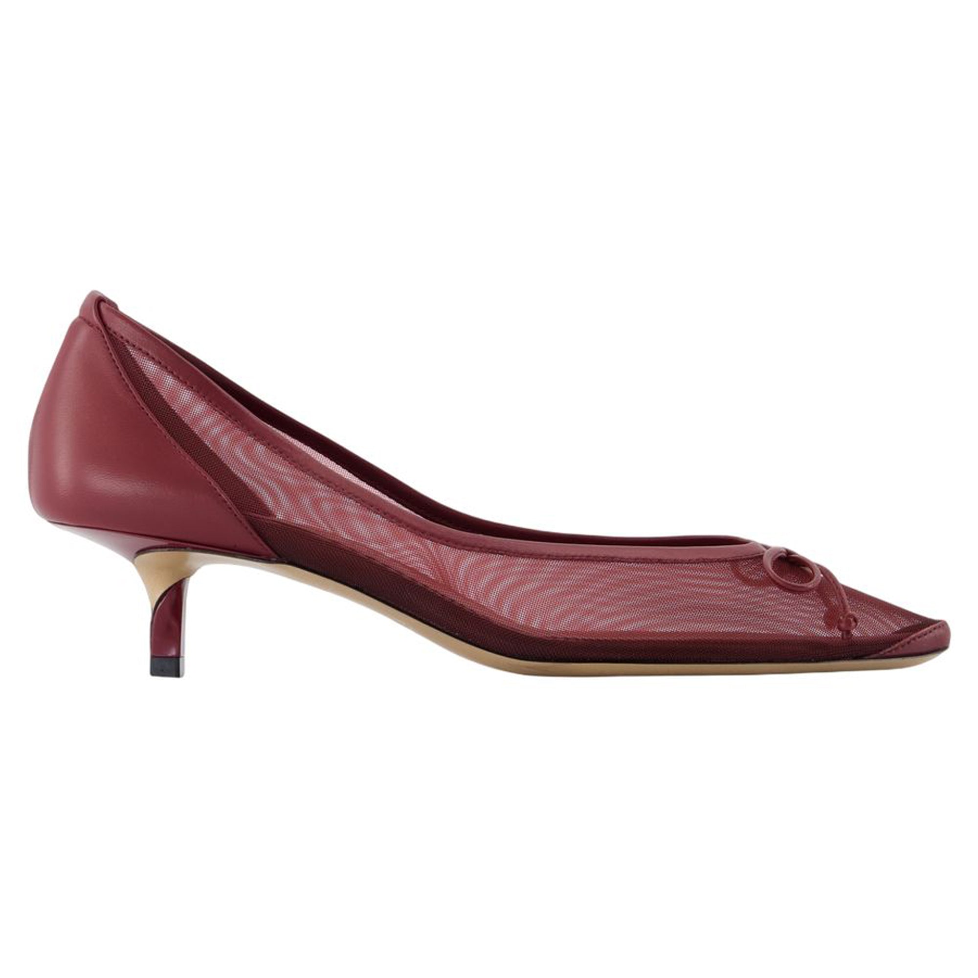 Women's Tourni B Pumps - Jacquemus - Leather - Burgundy