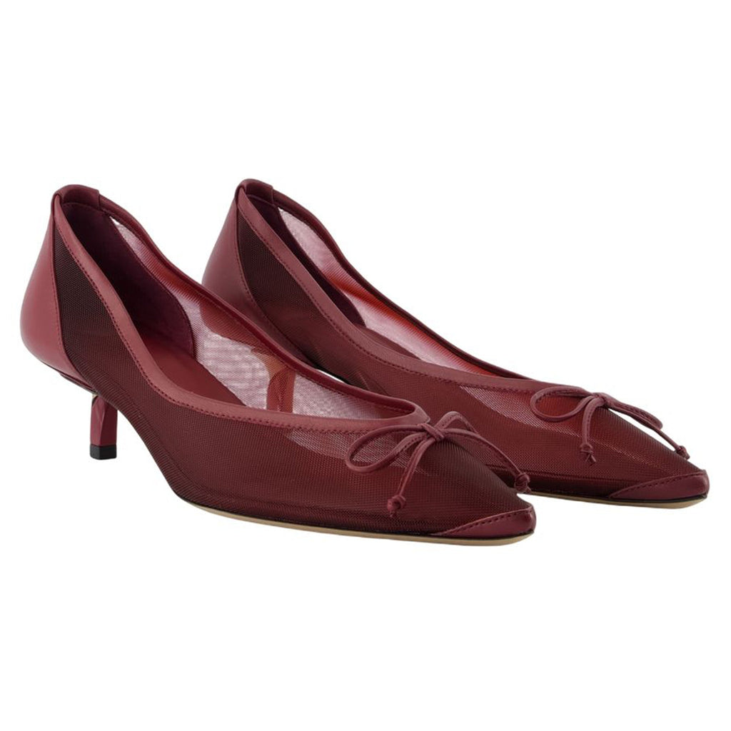 Women's Tourni B Pumps - Jacquemus - Leather - Burgundy