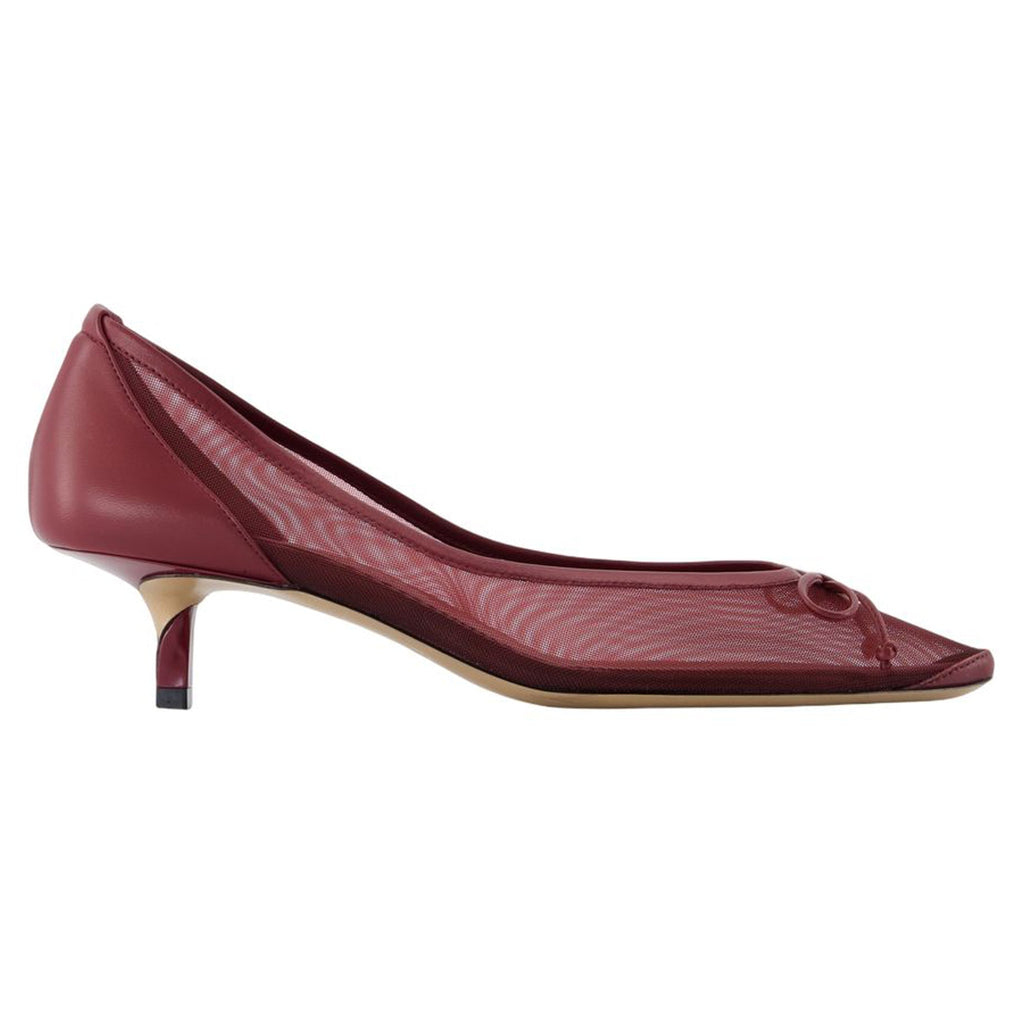 Women's Tourni B Pumps - Jacquemus - Leather - Burgundy