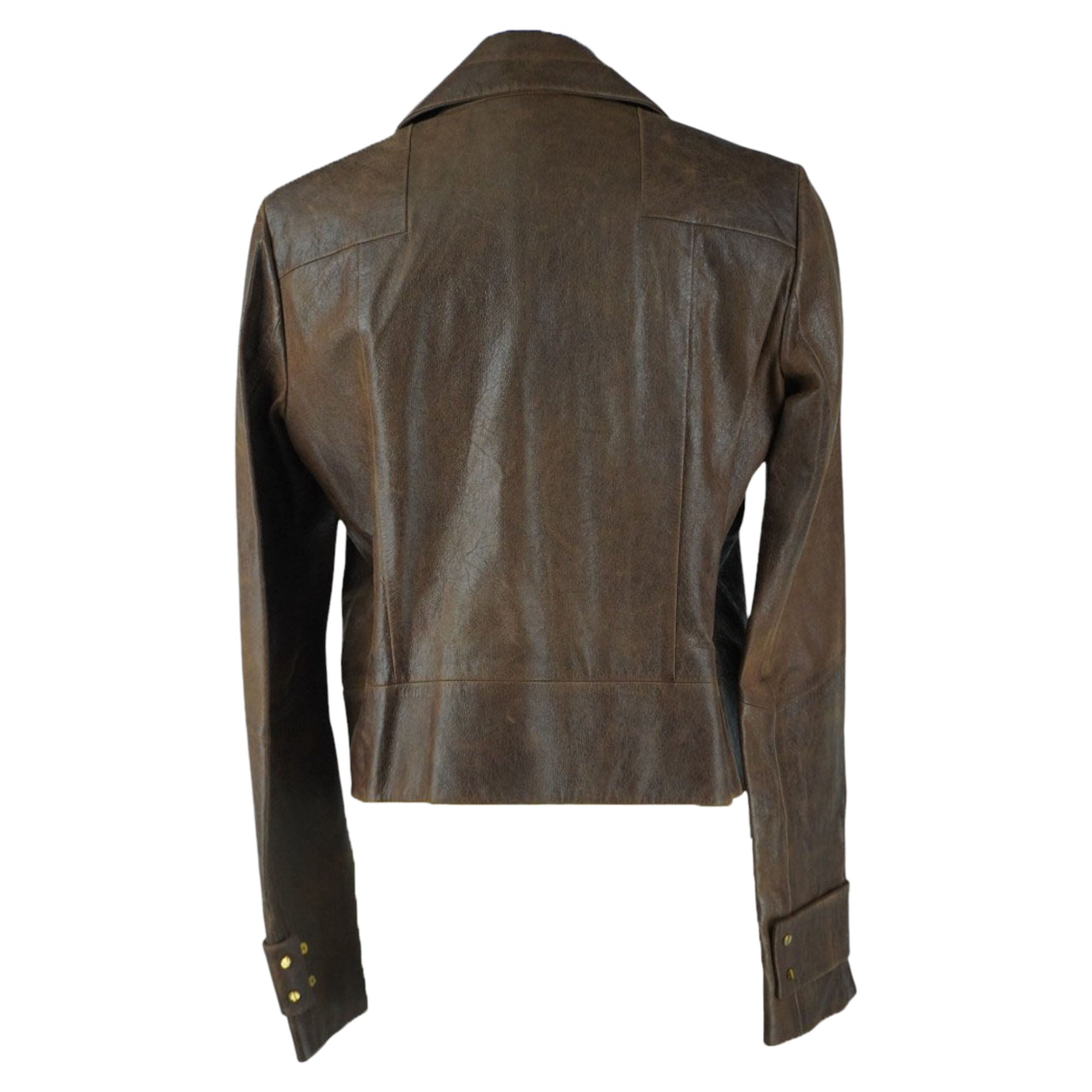 TOM FORD Brown Lamb Leather Jacket