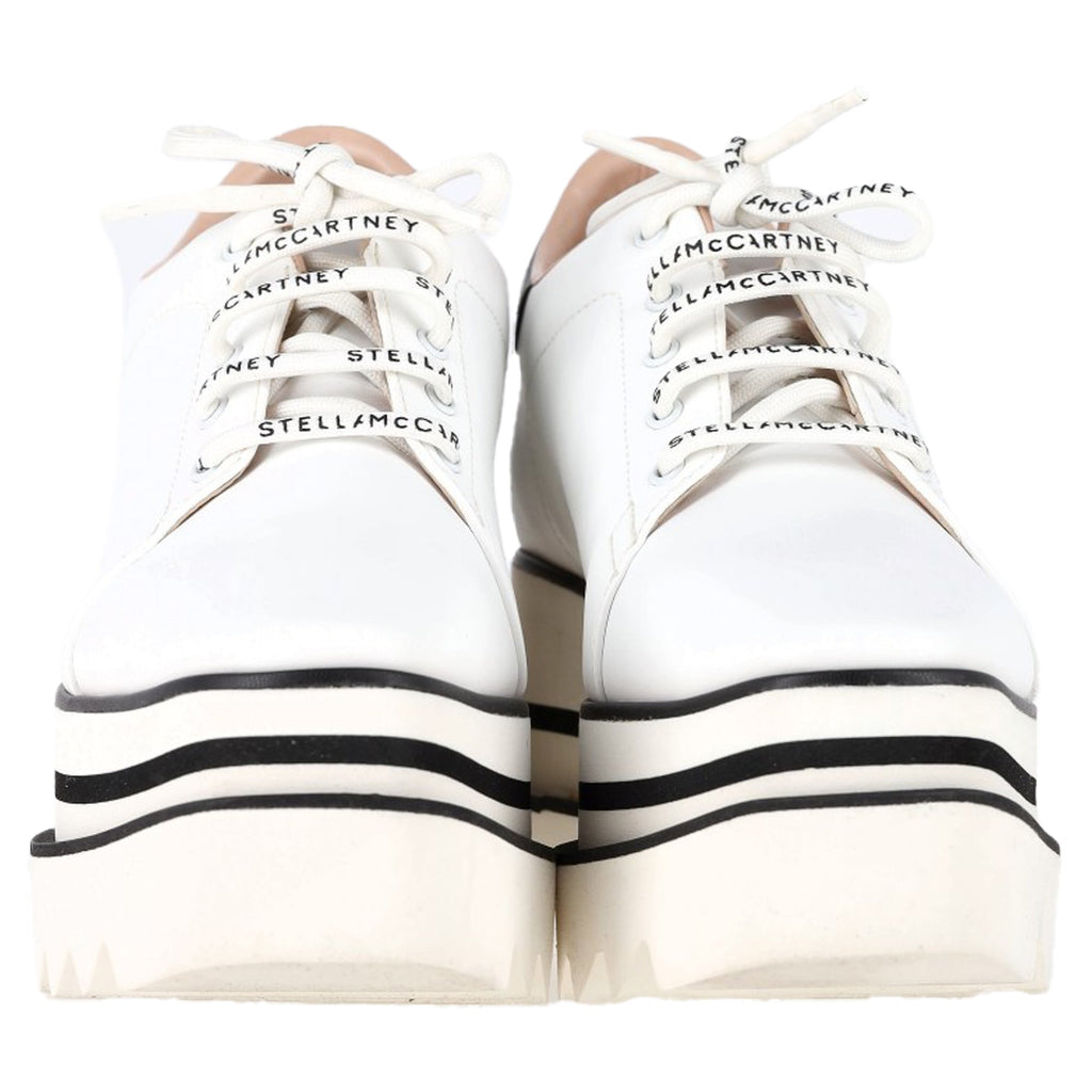 Women's Stella McCartney Elyse Platform Sneakers in White Faux Leather