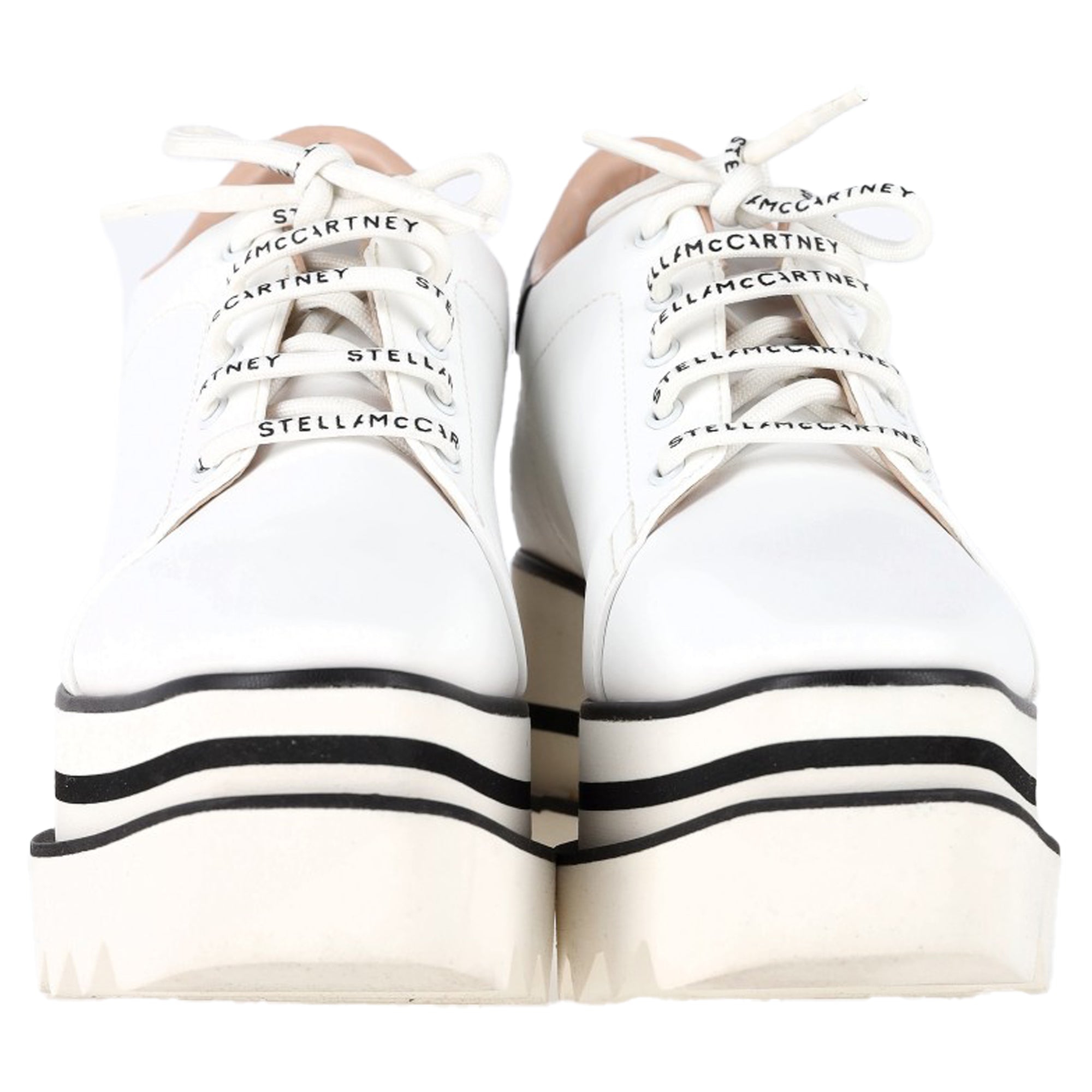 Women's Stella McCartney Elyse Platform Sneakers in White Faux Leather