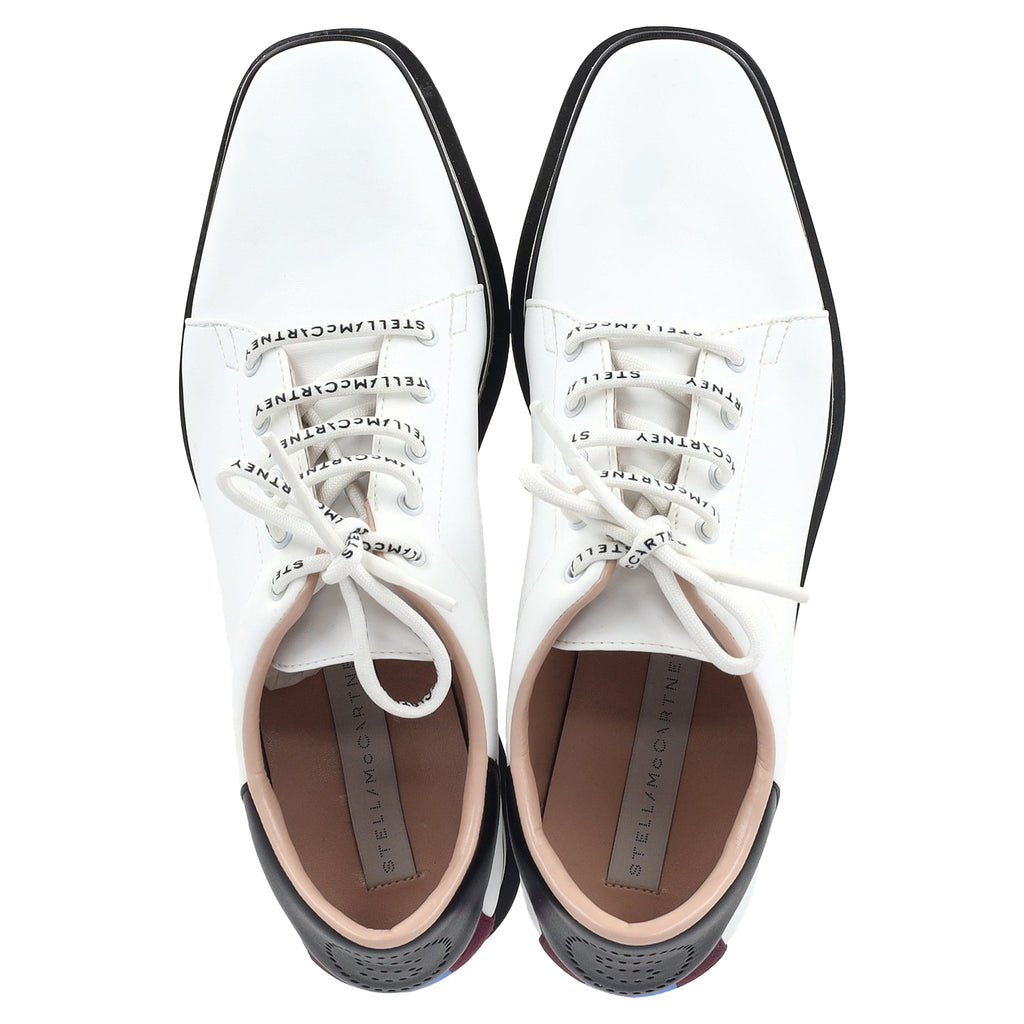 Women's Stella McCartney Elyse Platform Sneakers in White Faux Leather
