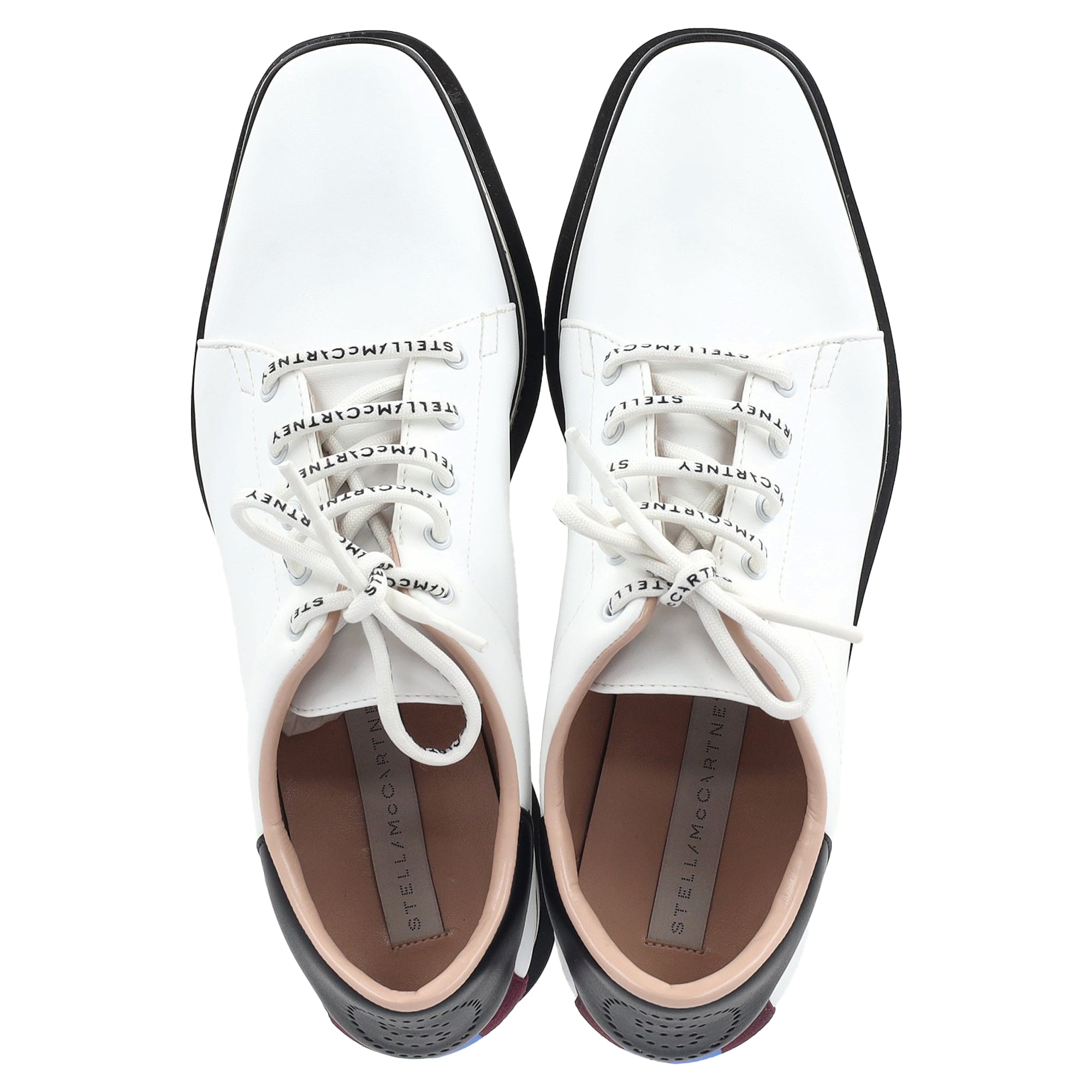 Women's Stella McCartney Elyse Platform Sneakers in White Faux Leather