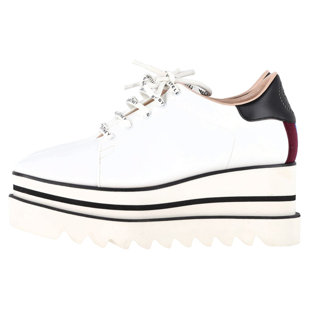 Women's Stella McCartney Elyse Platform Sneakers in White Faux Leather