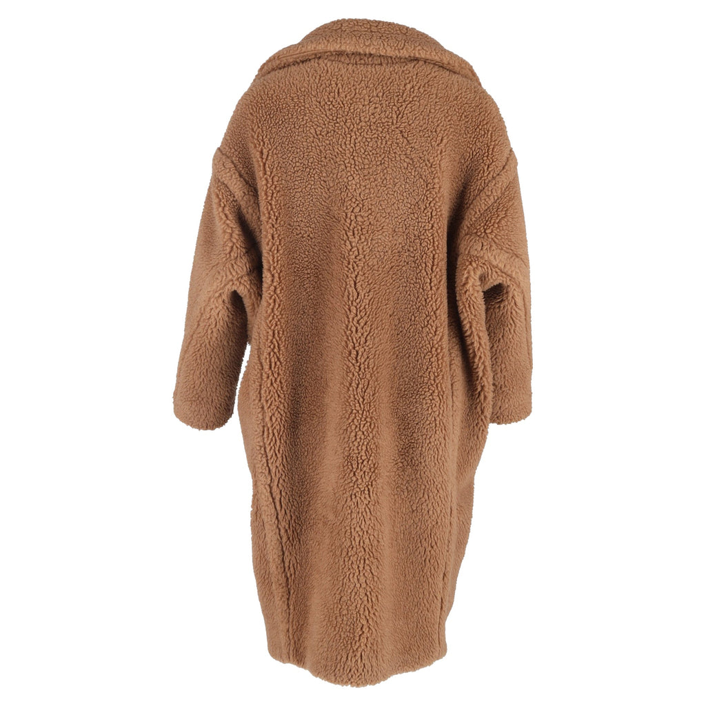 Max Mara Teddy Bear Icon Coat in Brown Camel Wool