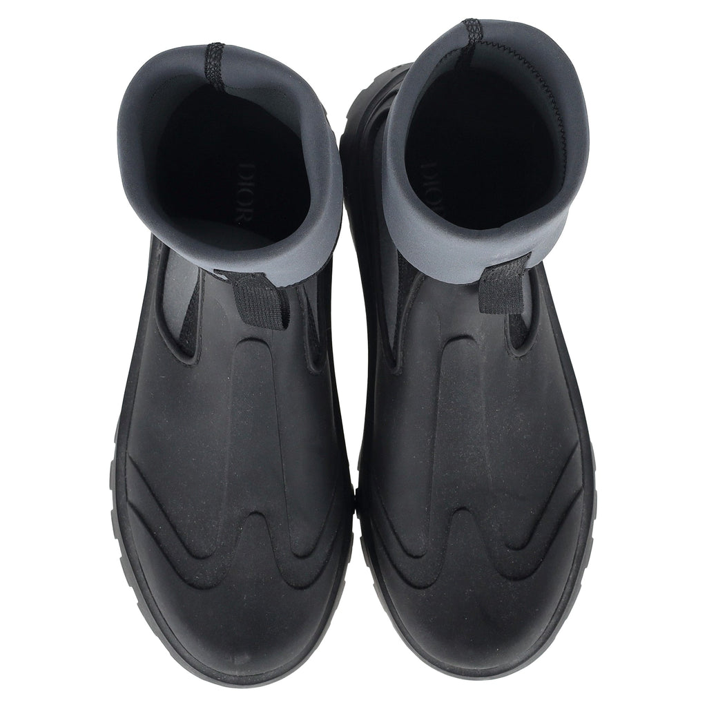 Women's Dior Garden Ankle Boots in Grey Rubber