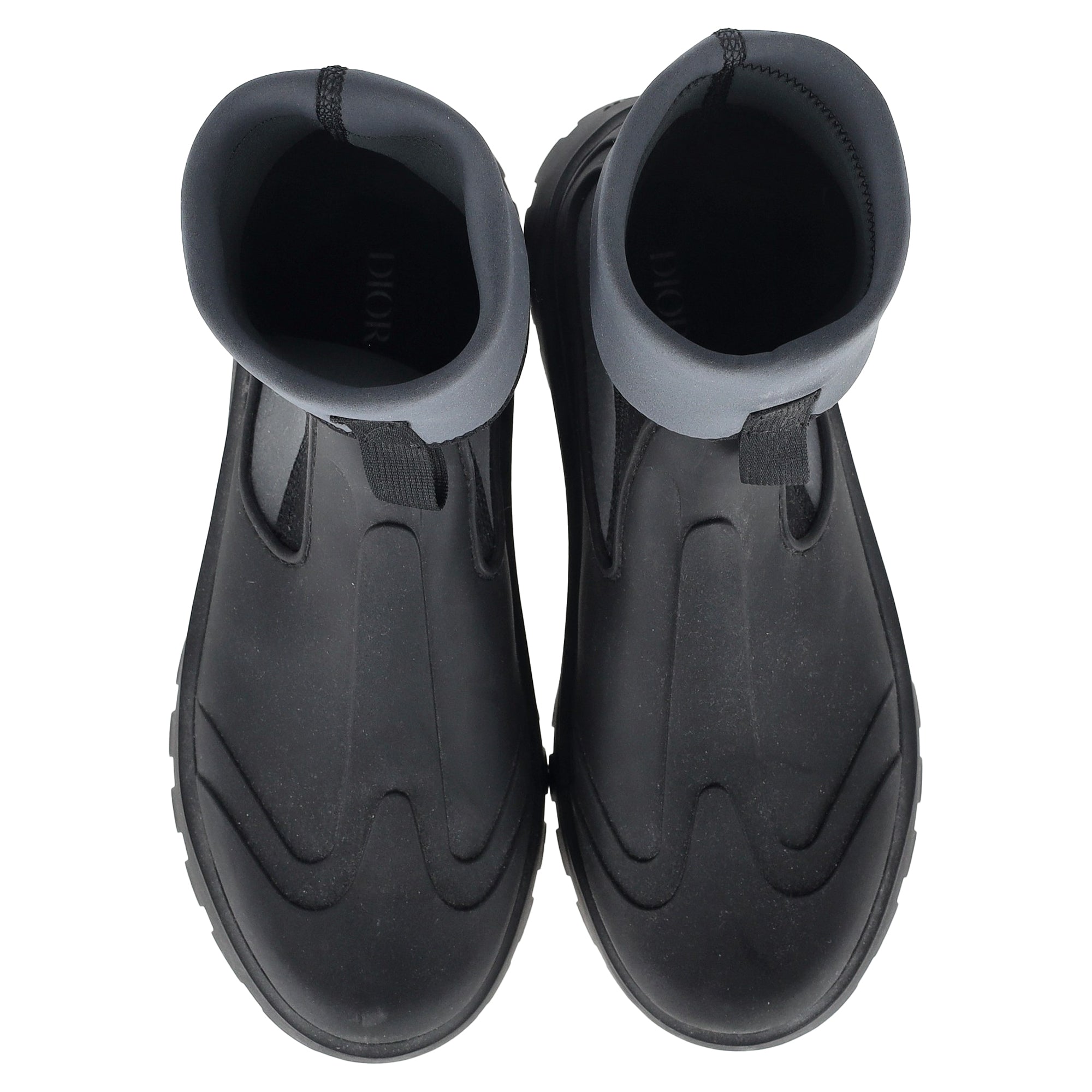 Women's Dior Garden Ankle Boots in Grey Rubber