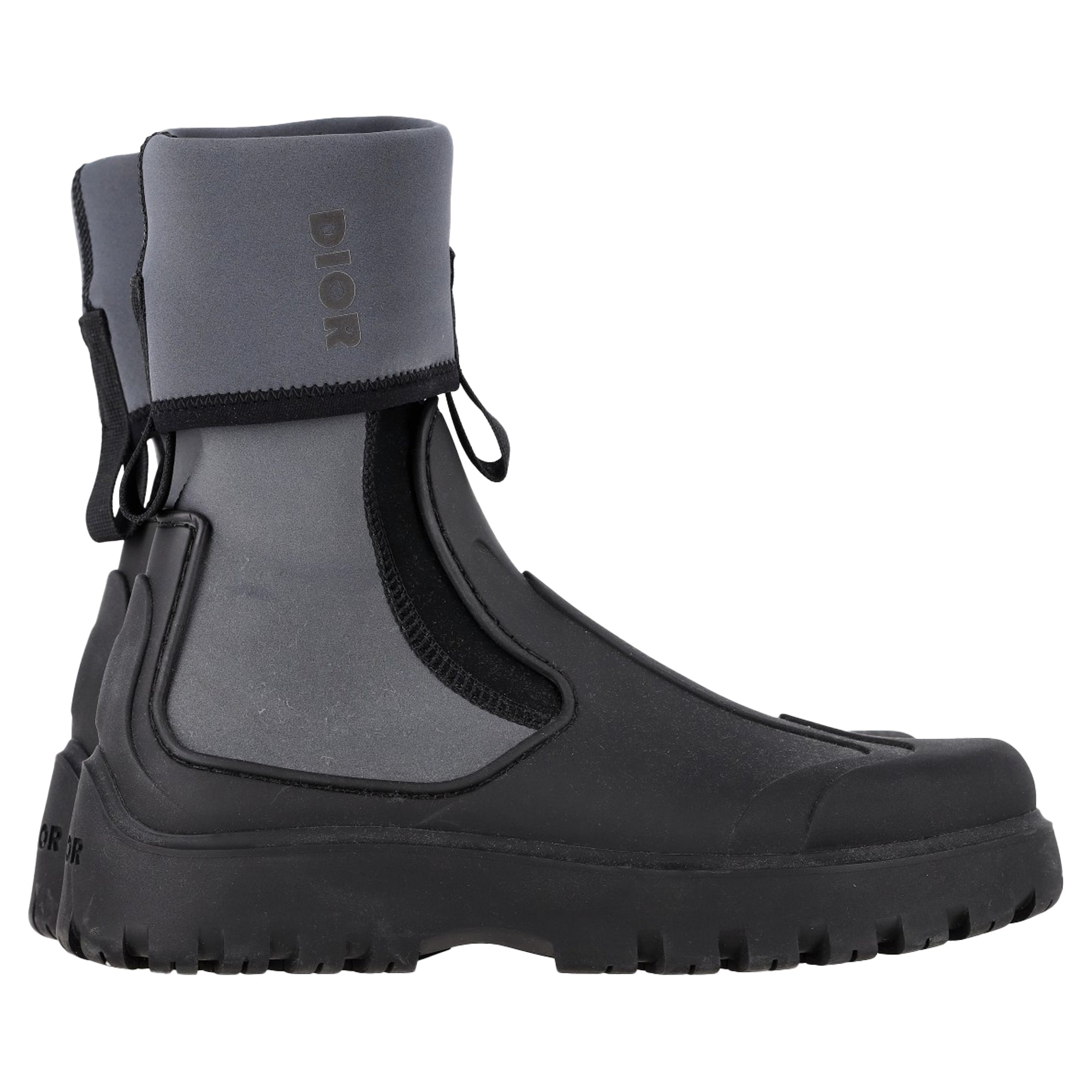Women's Dior Garden Ankle Boots in Grey Rubber