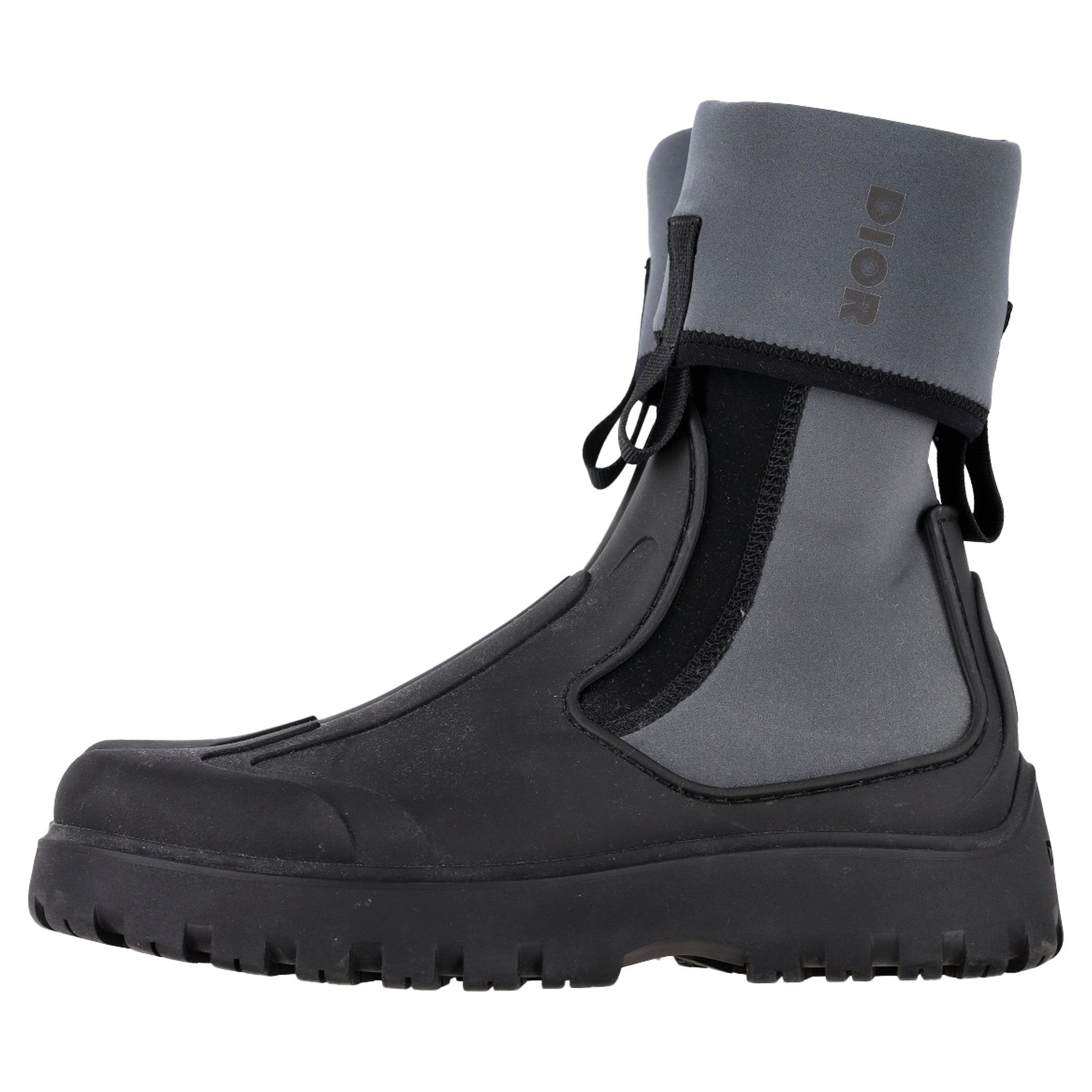 Women's Dior Garden Ankle Boots in Grey Rubber