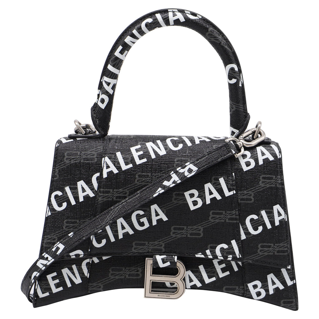 Graffiti Hourglass Top Handle Bag Leather Small
