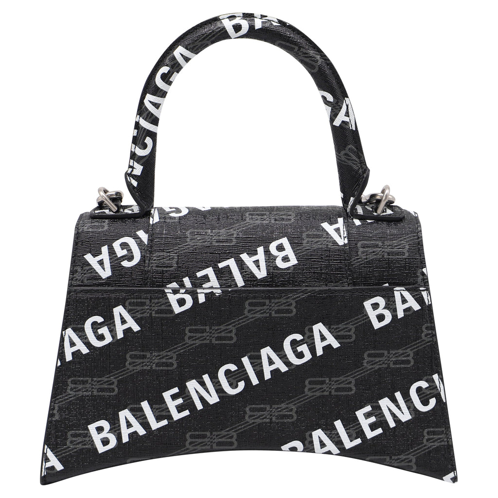 Graffiti Hourglass Top Handle Bag Leather Small