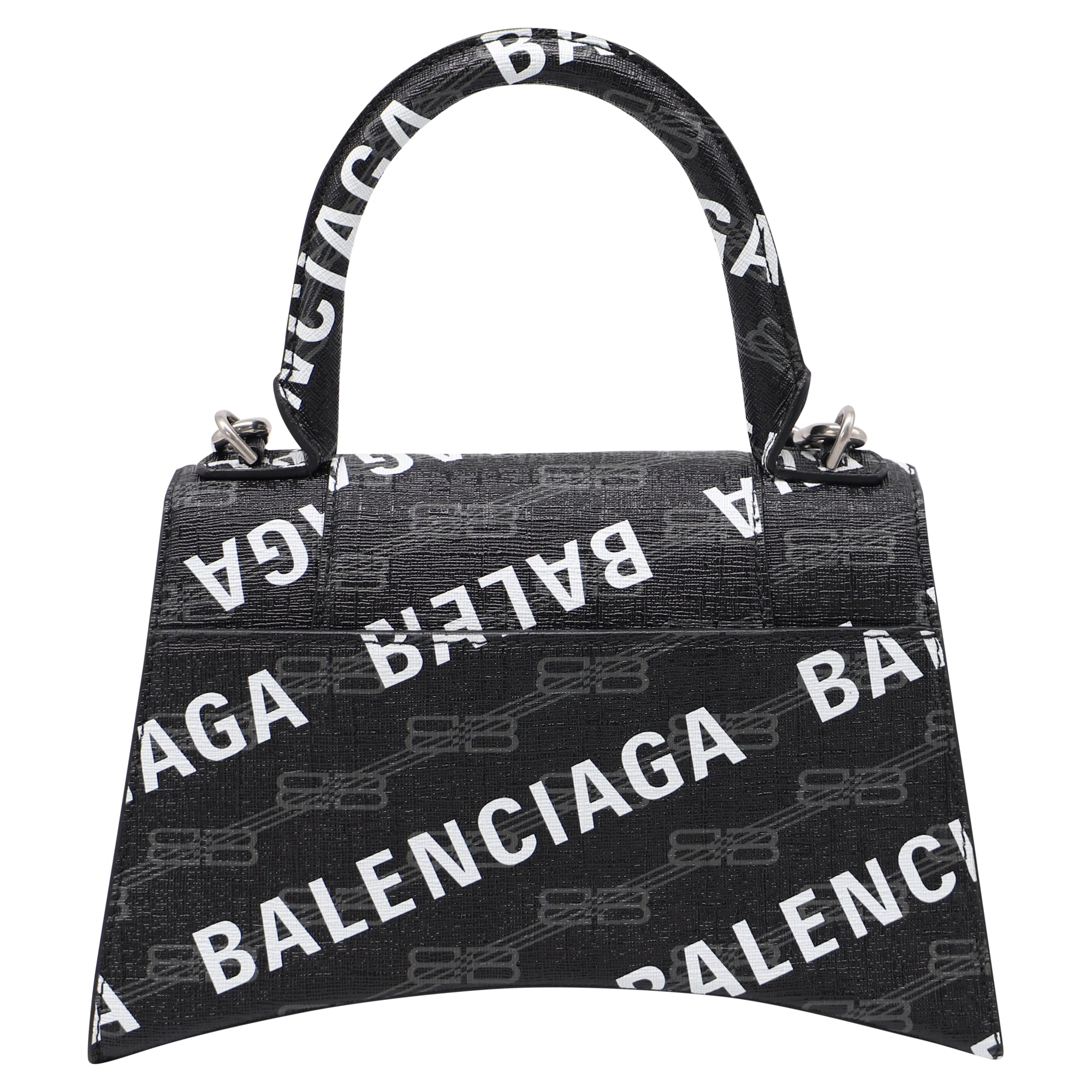 Graffiti Hourglass Top Handle Bag Leather Small