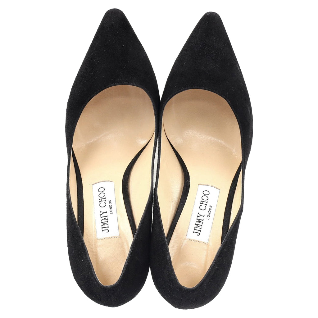 Women's Jimmy Choo Romy 85 Pumps in Black Suede