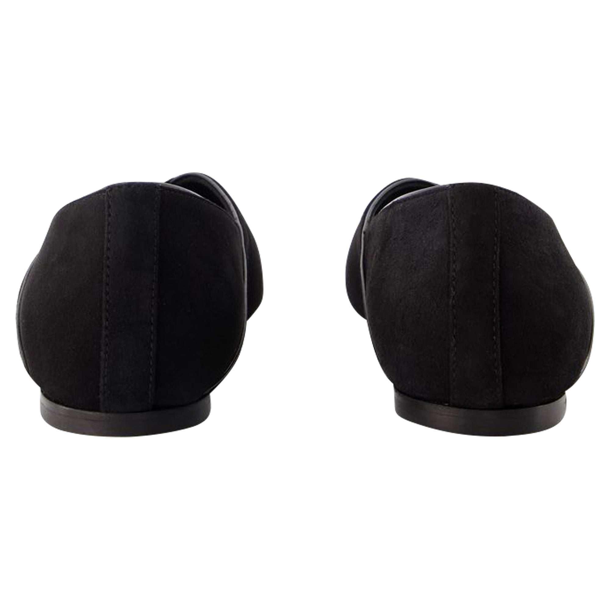 The Everyday Flat Ballerinas - TOTEME - Suede - Black