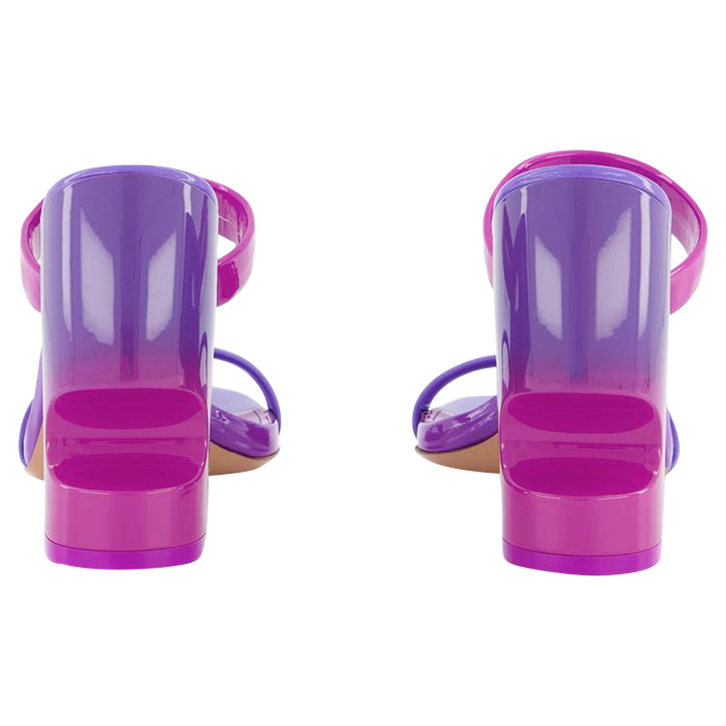Bulky Slides - Off White - Fucsia/Morado - Charol