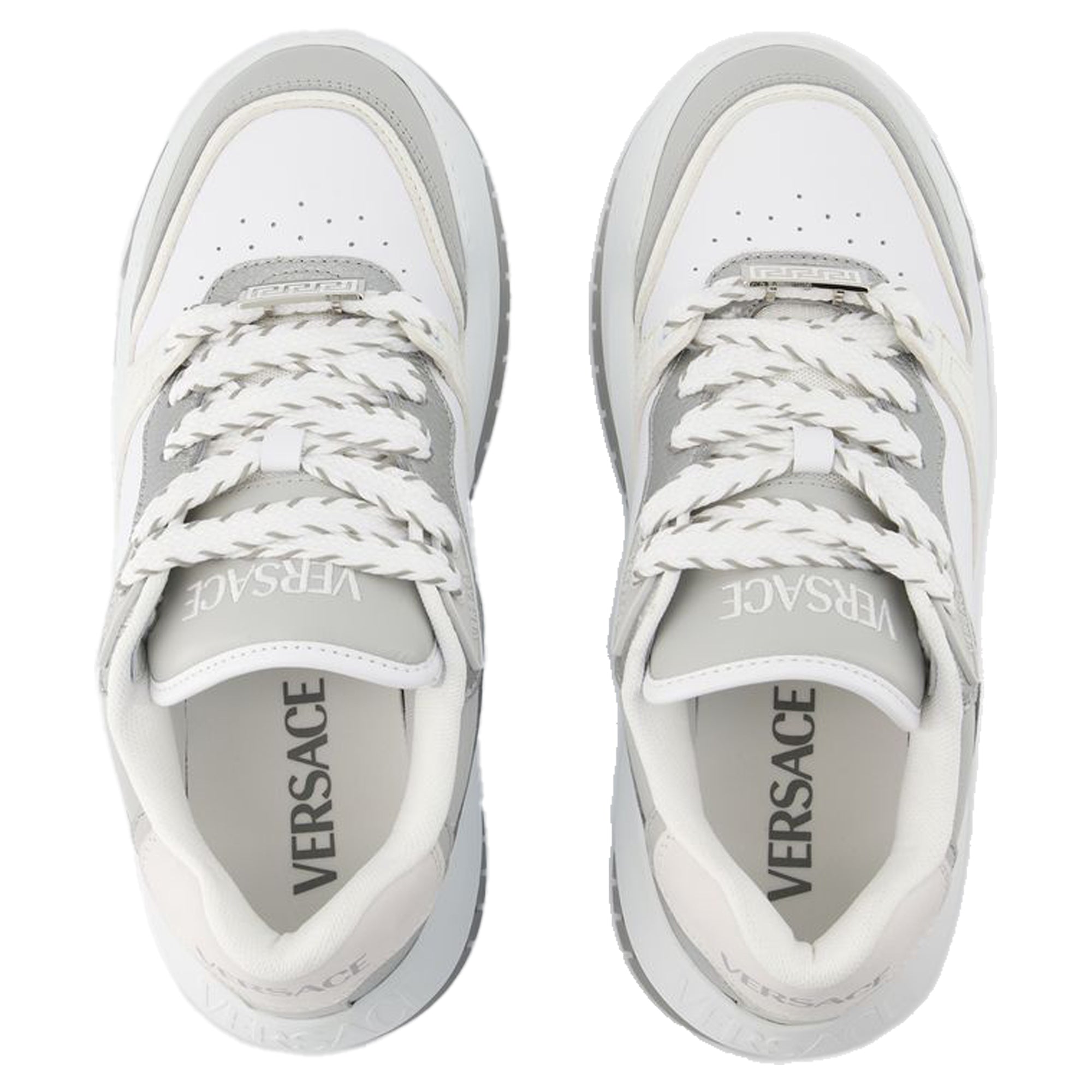 Odissea Sneakers - Versace - Leather - Grey/Black