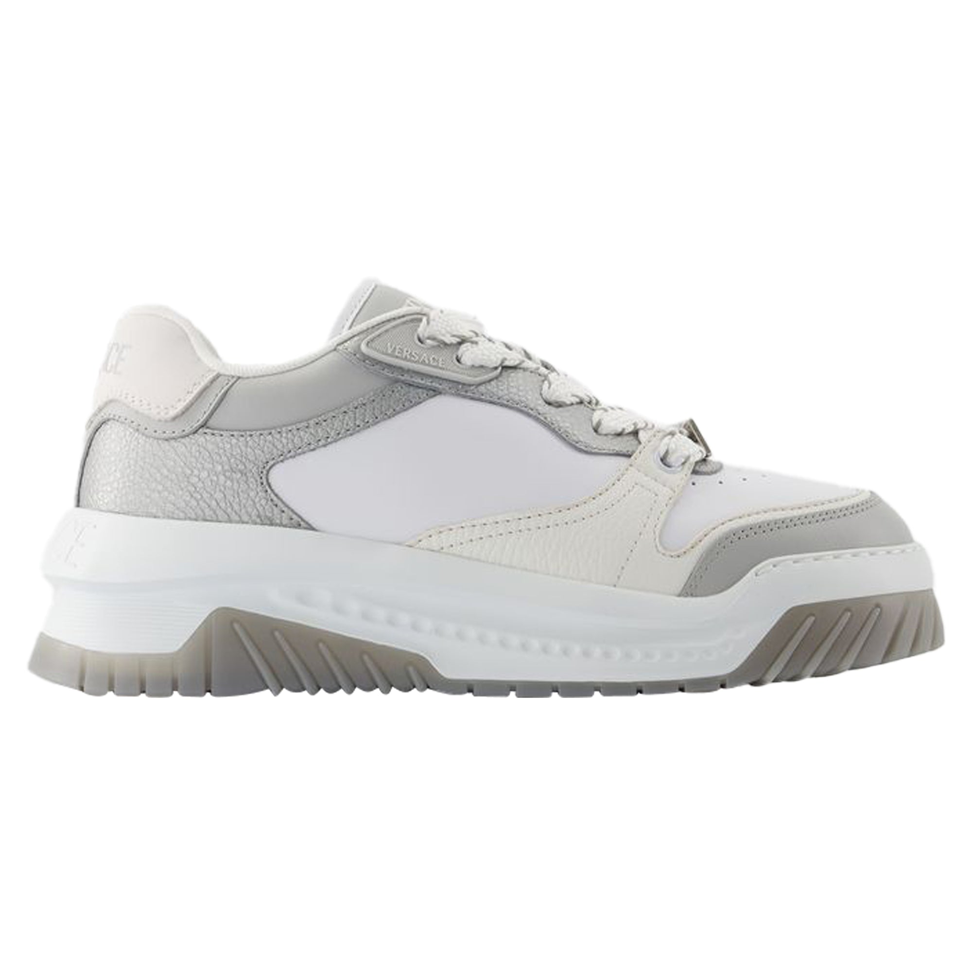 Odissea Sneakers - Versace - Leather - Grey/Black