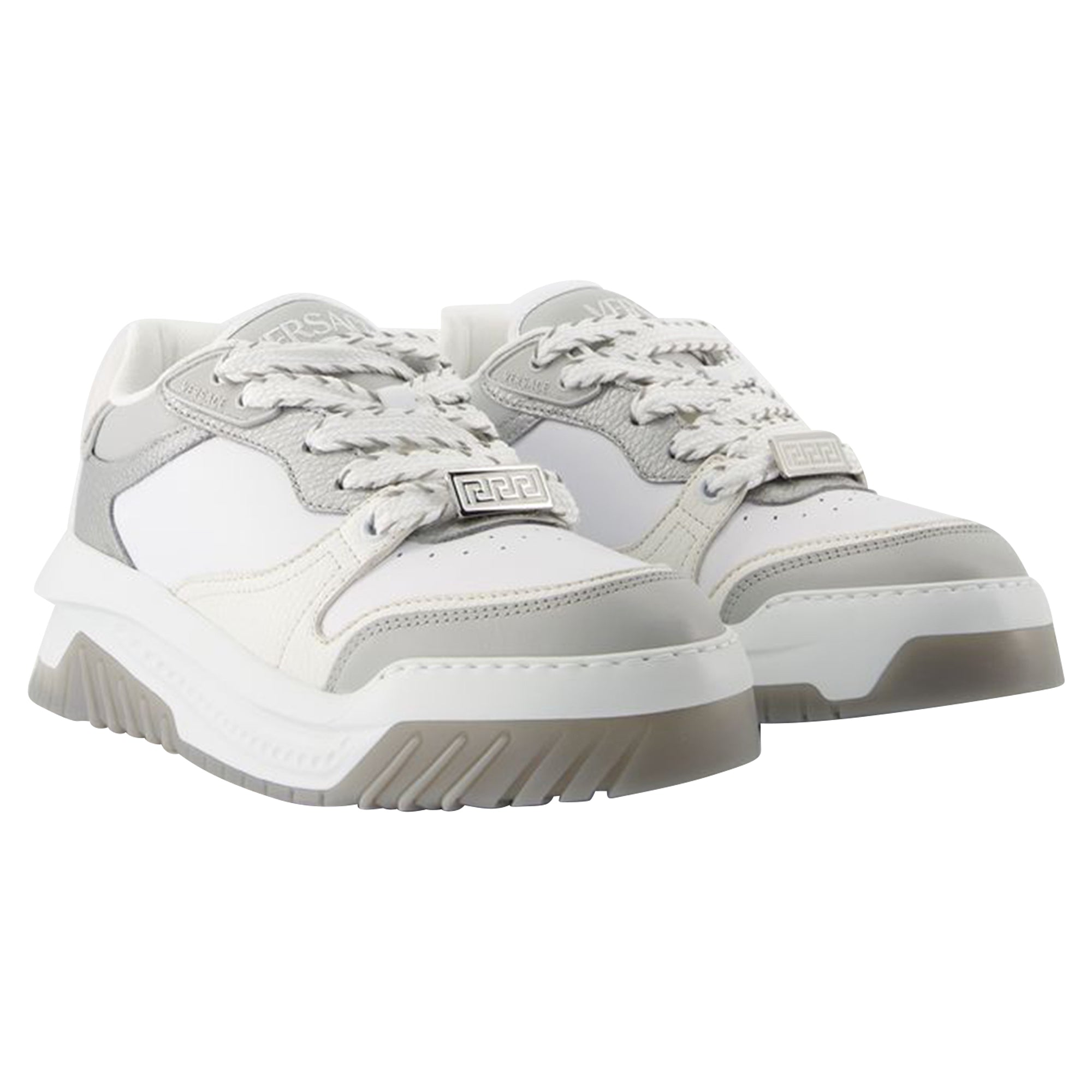 Odissea Sneakers - Versace - Leather - Grey/Black