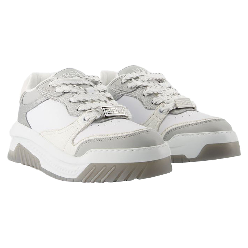 Odissea Sneakers - Versace - Leather - Grey/Black