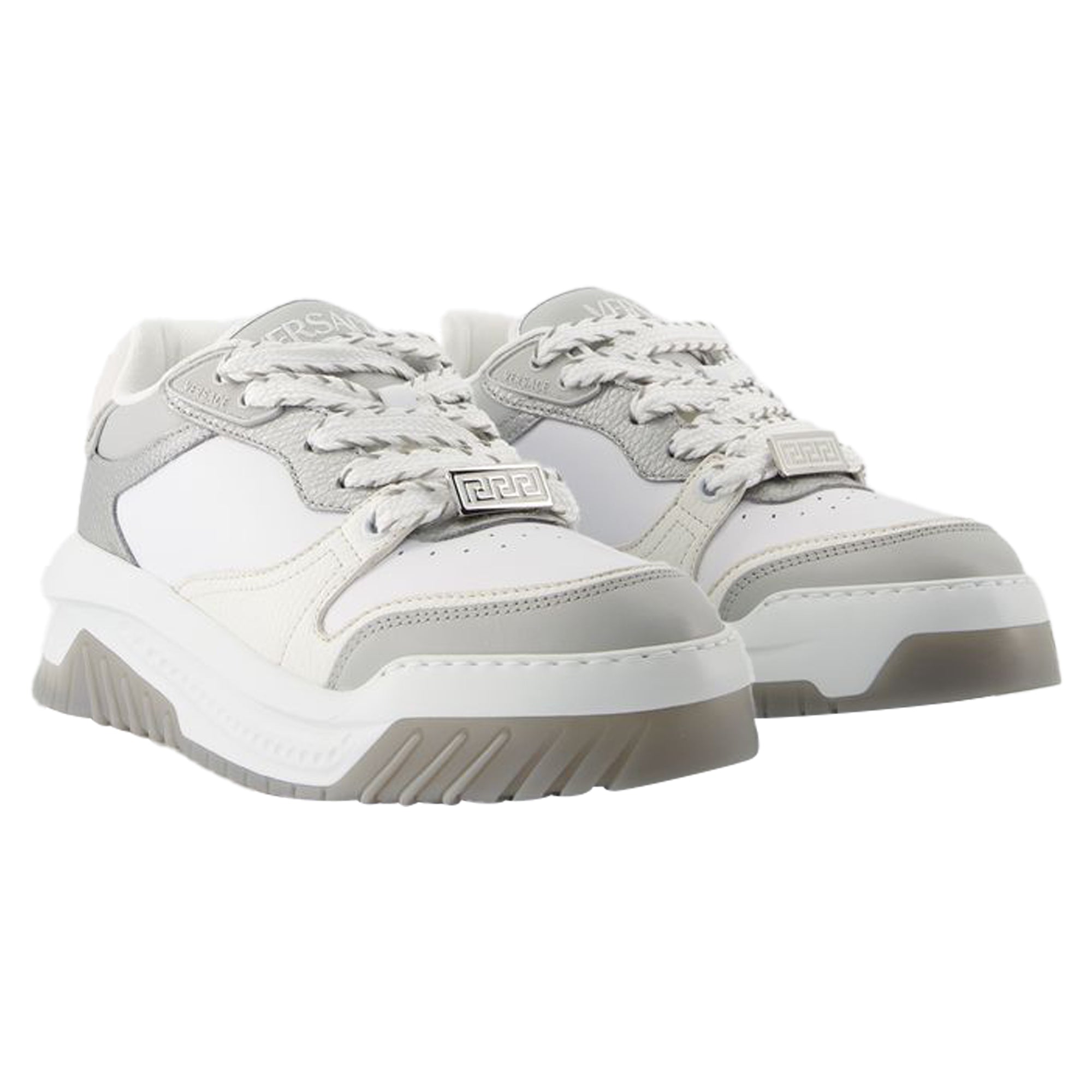 Odissea Sneakers - Versace - Leather - Grey/Black