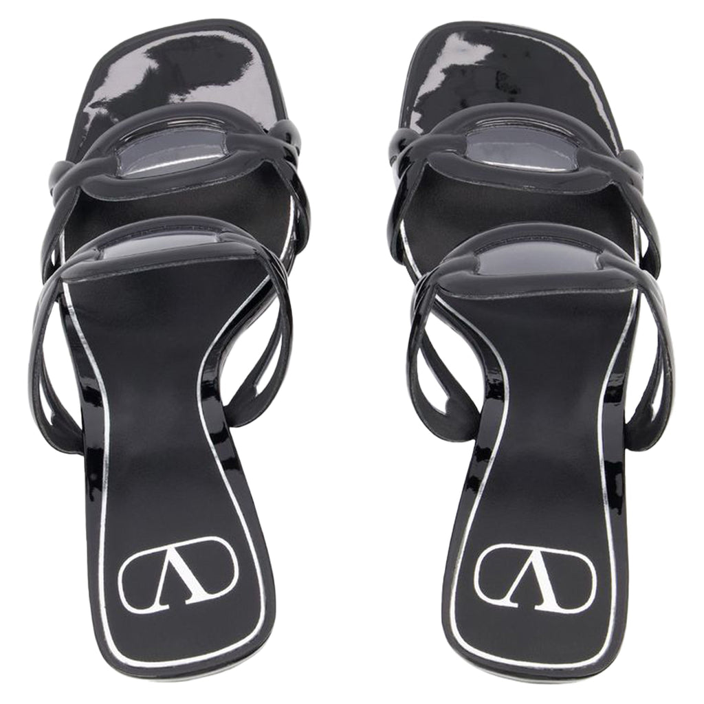 Women's Chain 1967 T.100 Sandals - Valentino Garavani - Black - Brass