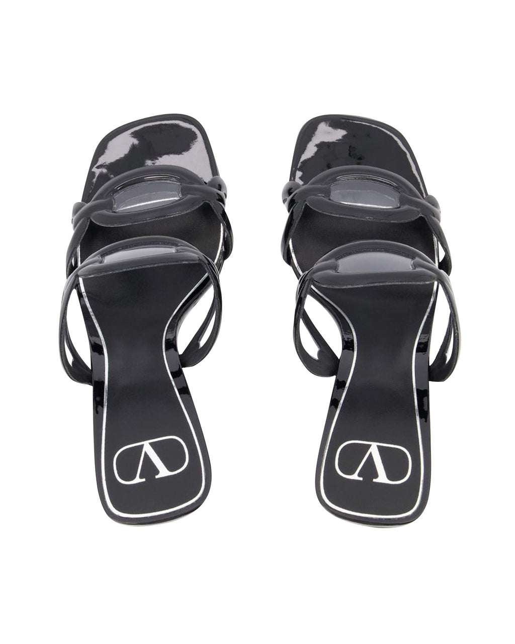 Women's Chain 1967 T.100 Sandals - Valentino Garavani - Black - Brass