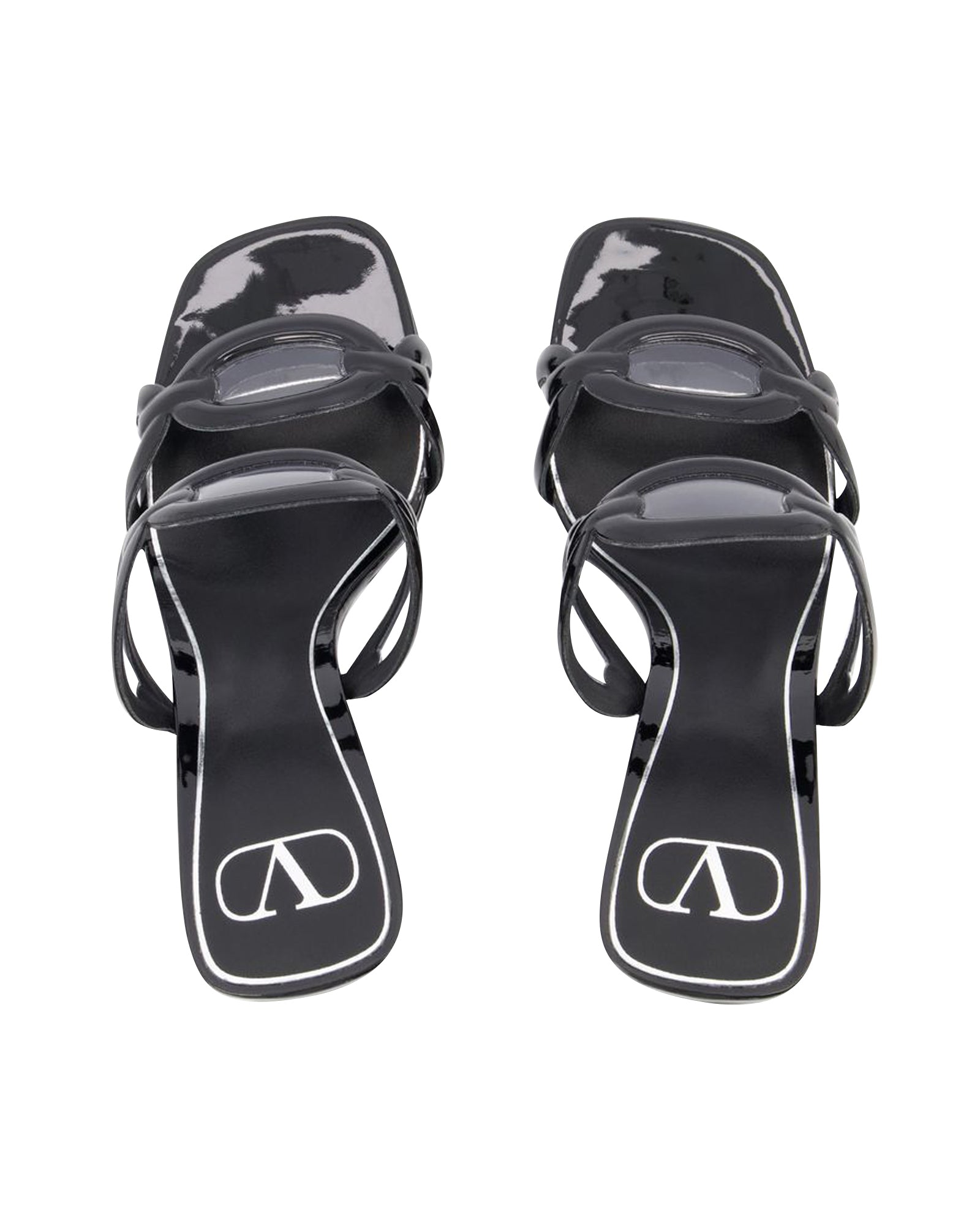 Women's Chain 1967 T.100 Sandals - Valentino Garavani - Black - Brass