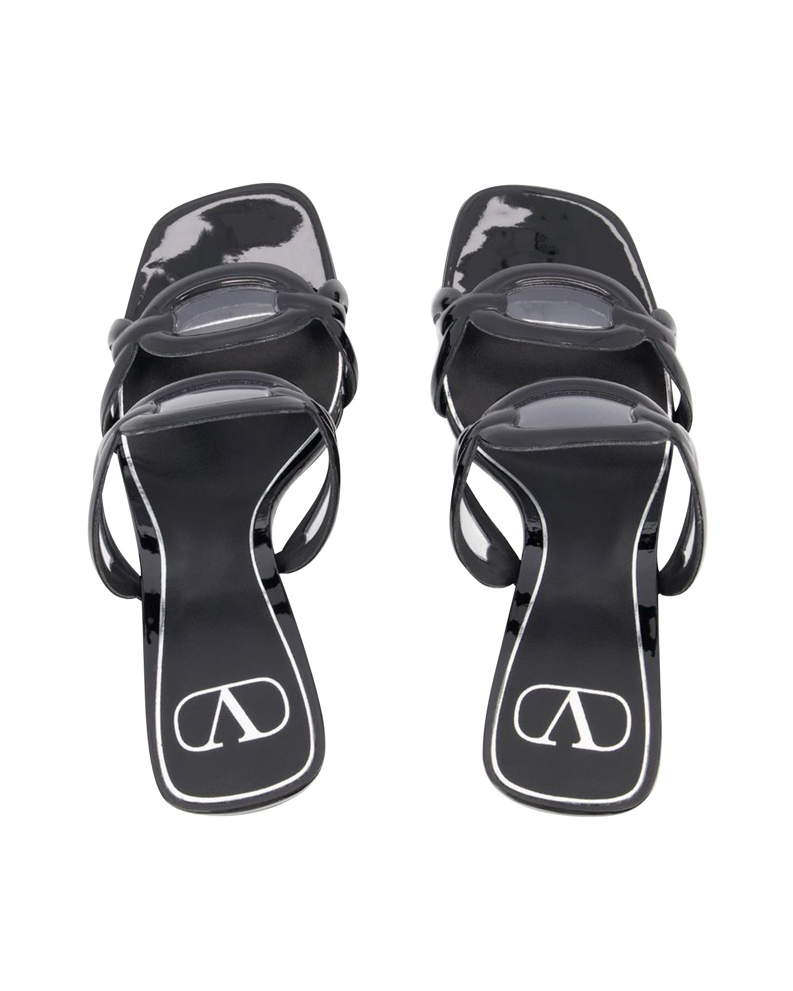Women's Chain 1967 T.100 Sandals - Valentino Garavani - Black - Brass