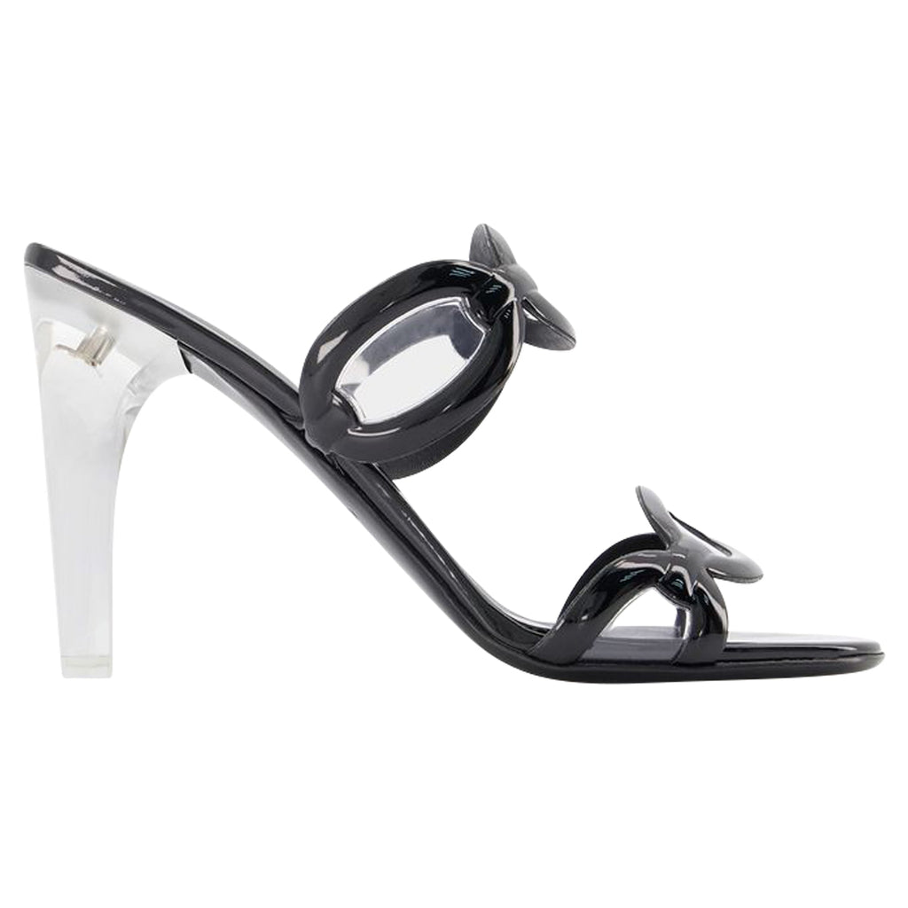 Women's Chain 1967 T.100 Sandals - Valentino Garavani - Black - Brass