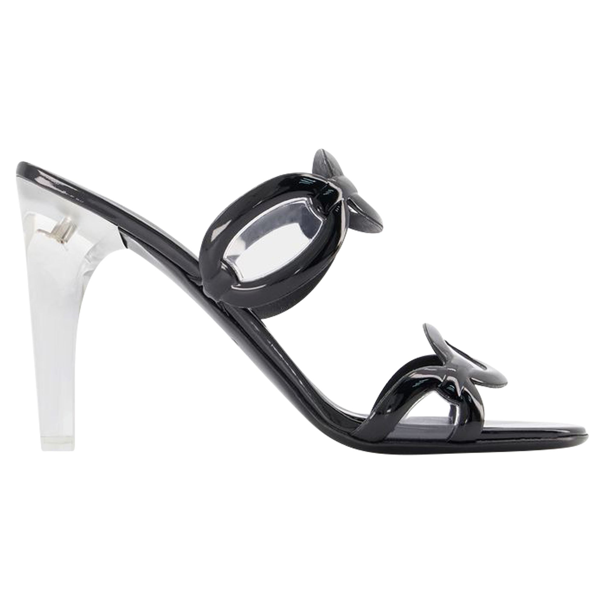 Women's Chain 1967 T.100 Sandals - Valentino Garavani - Black - Brass