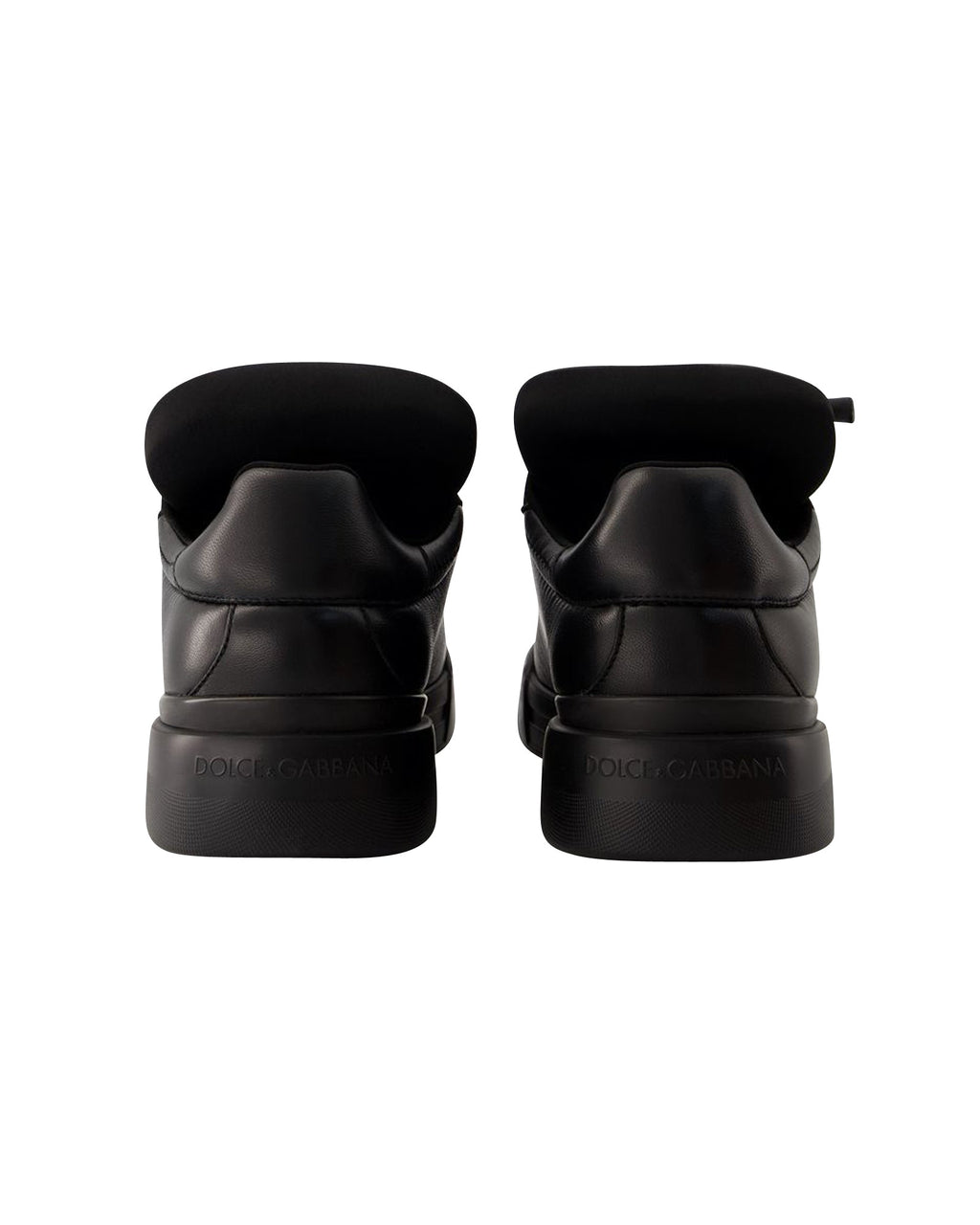 Men's Portofino Sneakers - Dolce&Gabbana - Leather - Black