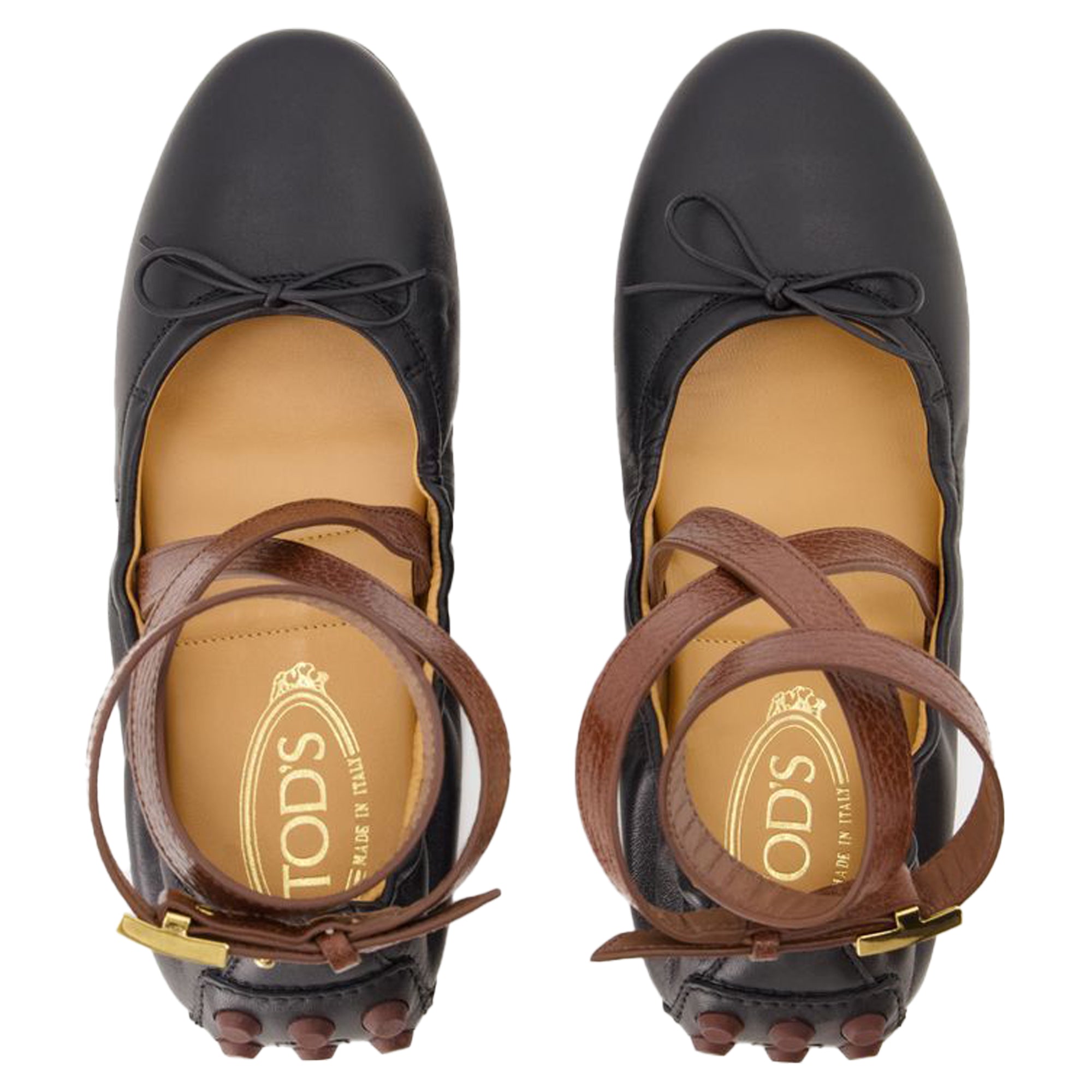Women's Gommini Ballerinas - Tod's - Leather - Black
