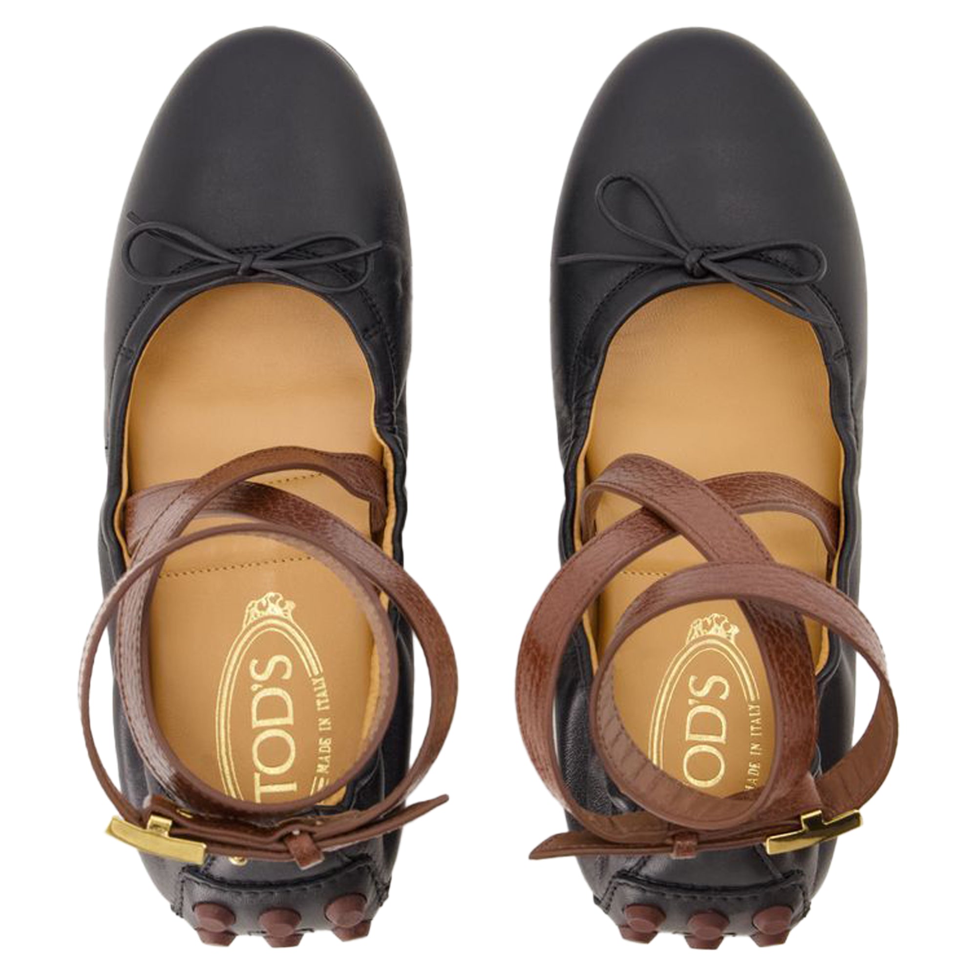 Women's Gommini Ballerinas - Tod's - Leather - Black