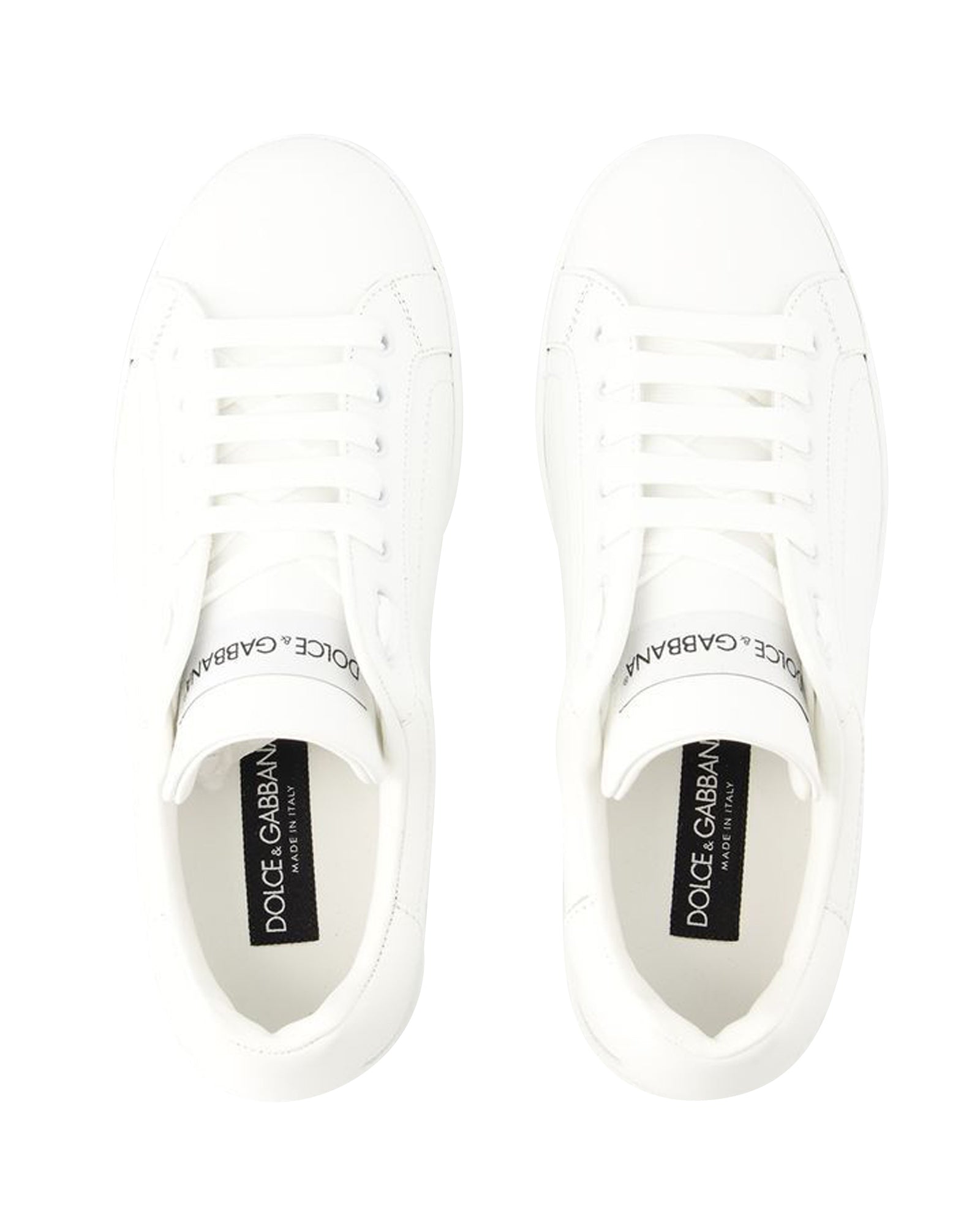 Men's Portofino Sneakers - Dolce&Gabbana - Leather - White
