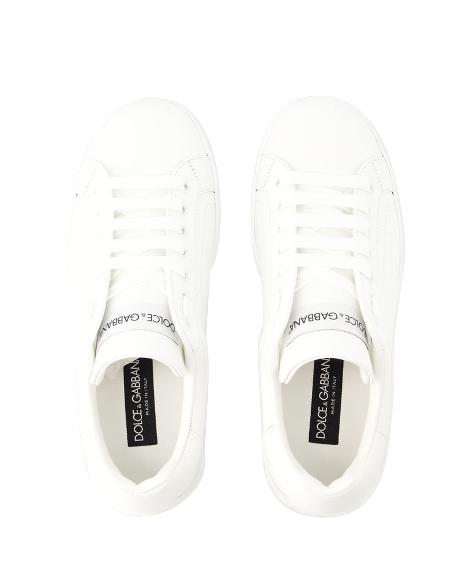 Men's Portofino Sneakers - Dolce&Gabbana - Leather - White