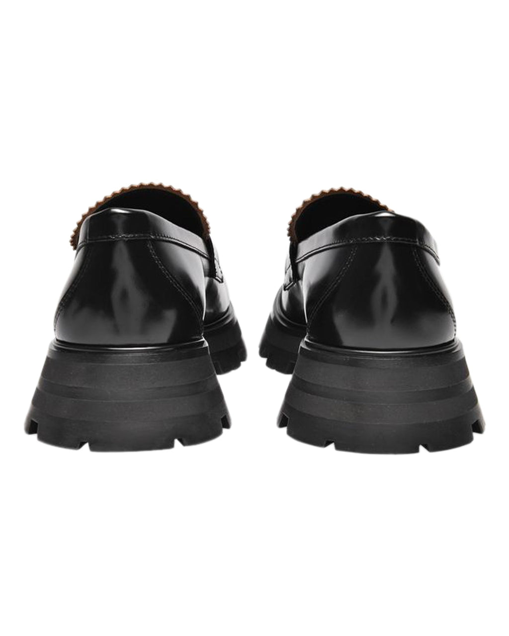 Upper and Ru Loafers in Black Leather