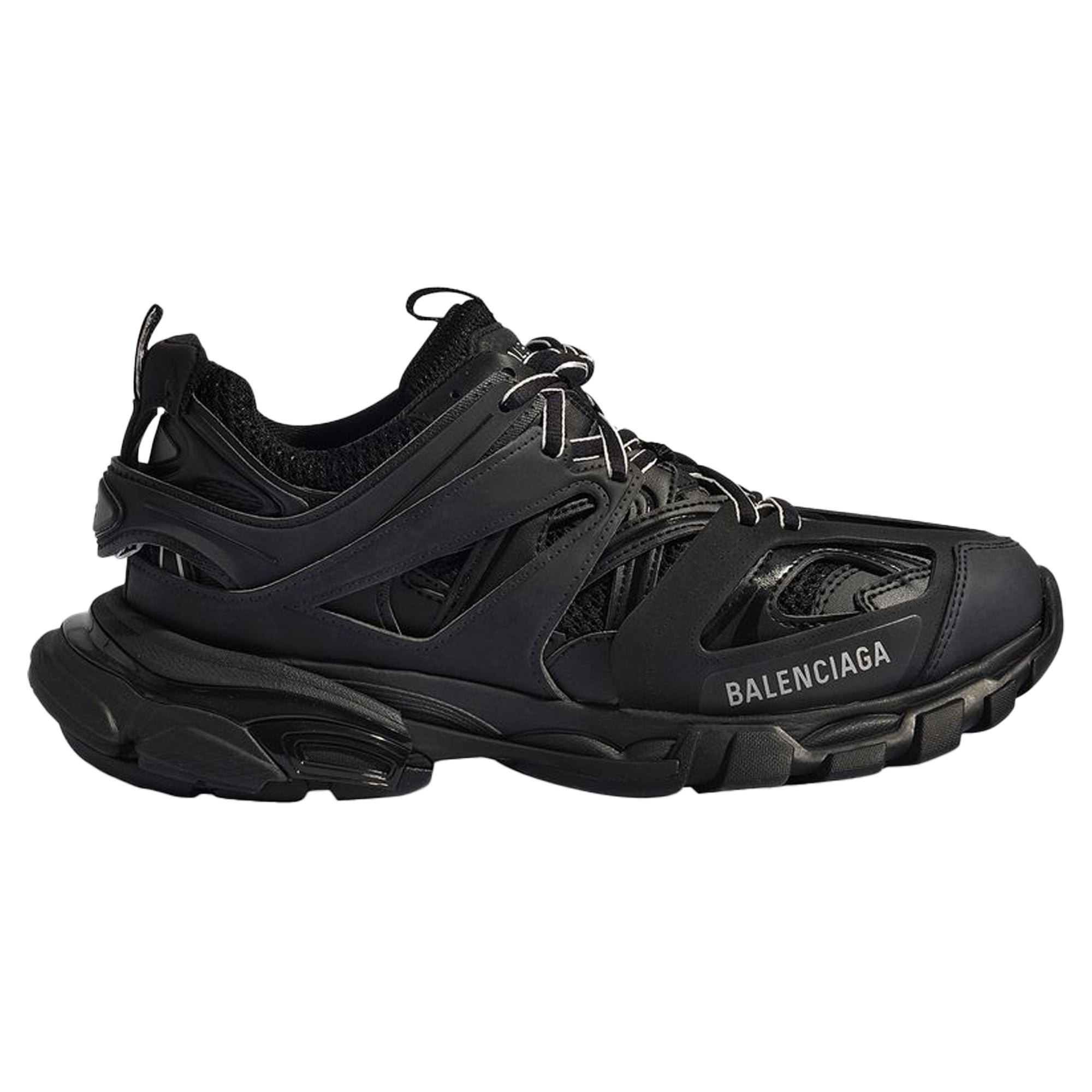 Women's Track Sneaker in Black