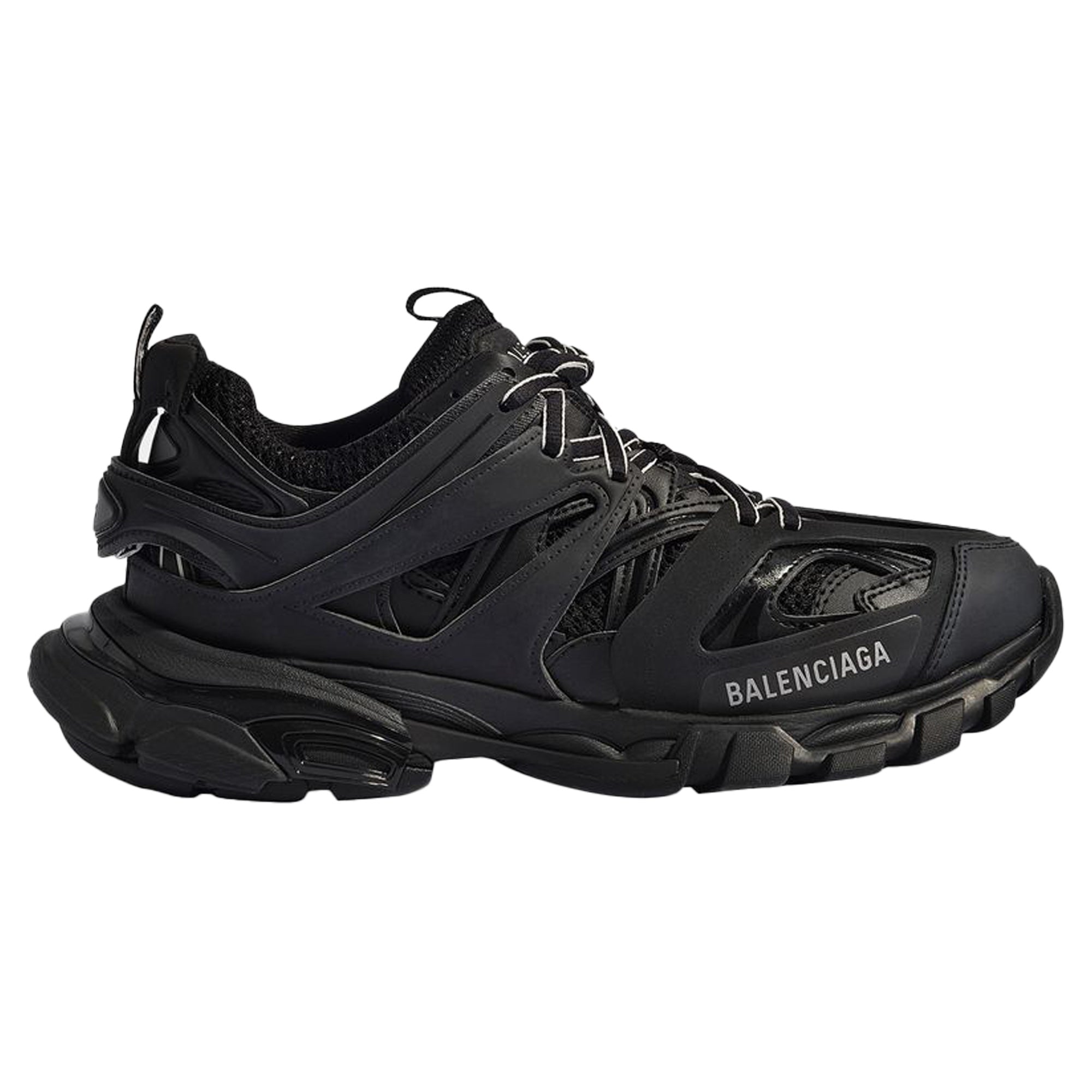 Women's Track Sneaker in Black